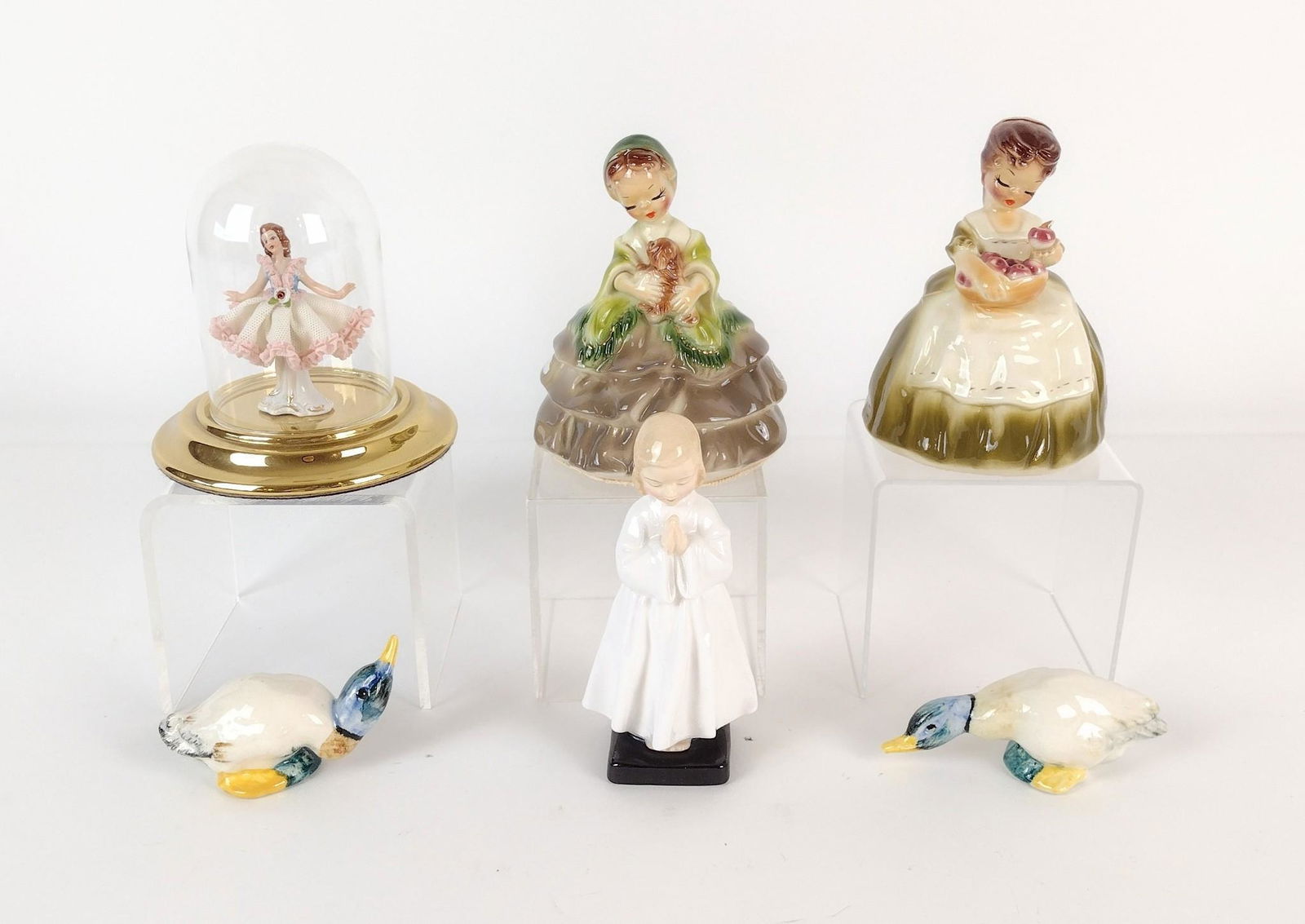 6 Figurines incl Dresden and Royal Doulton (1 of 4)