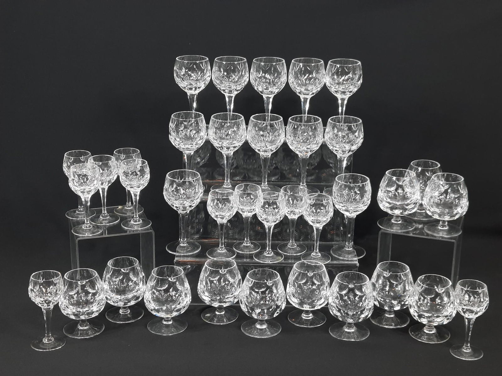 36 Pcs Attrib. Gorham Bamberg Stemware (1 of 2)