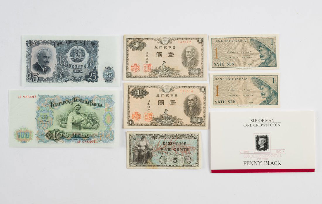 Group of World Currency and Coin (1 of 3)
