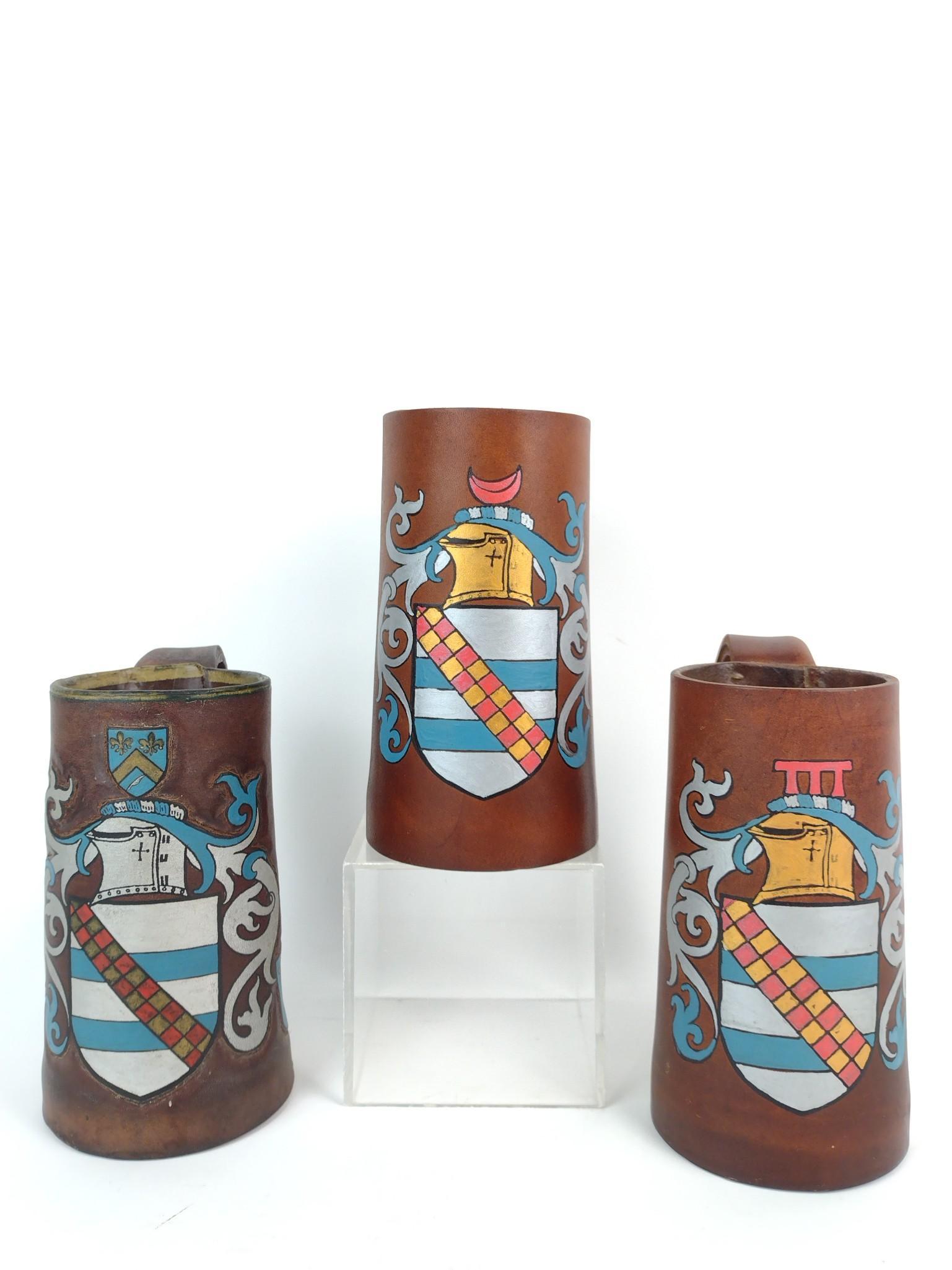 3 Leather Mugs (1 of 5)