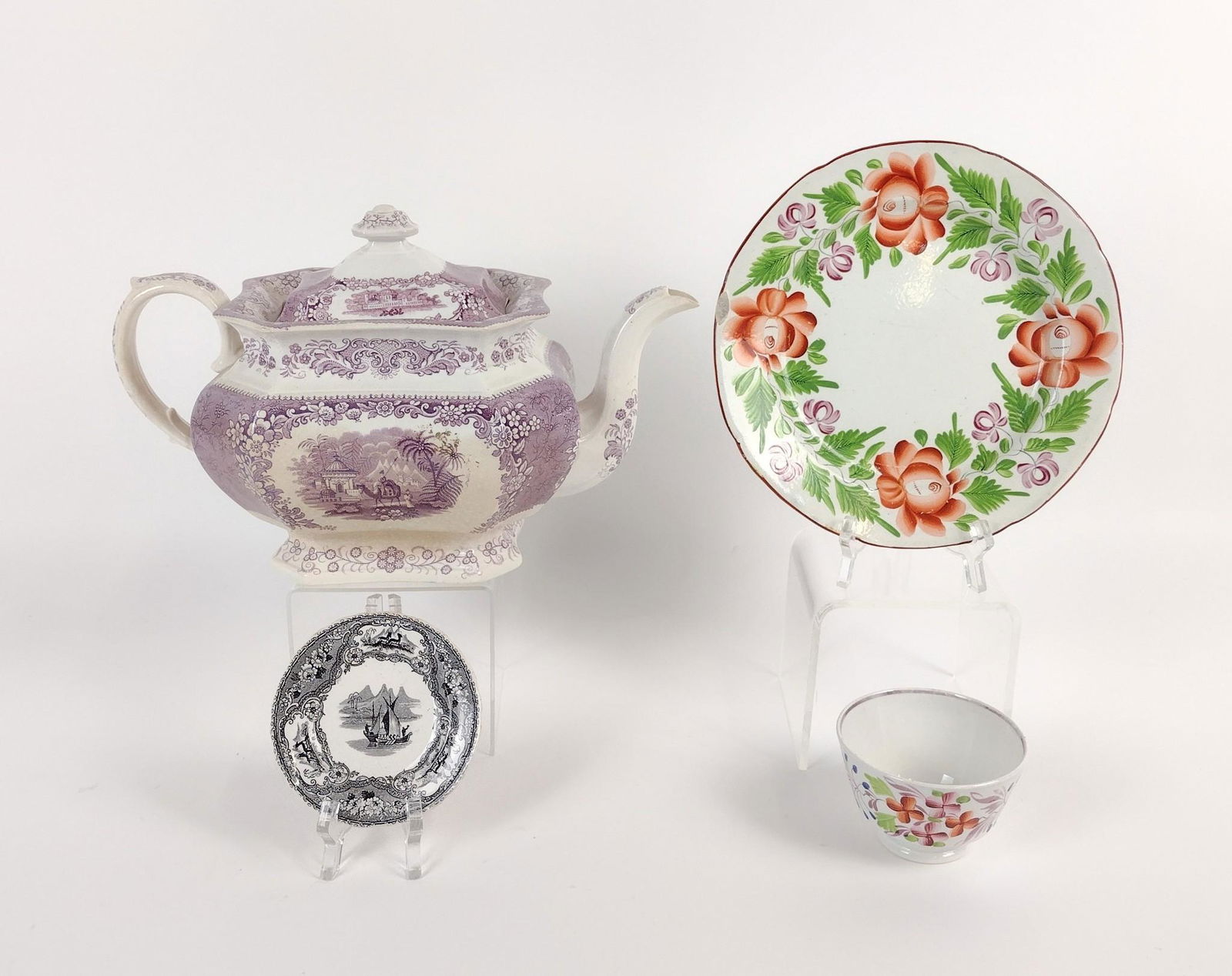 (4) 19th C Ceramics (1 of 8)