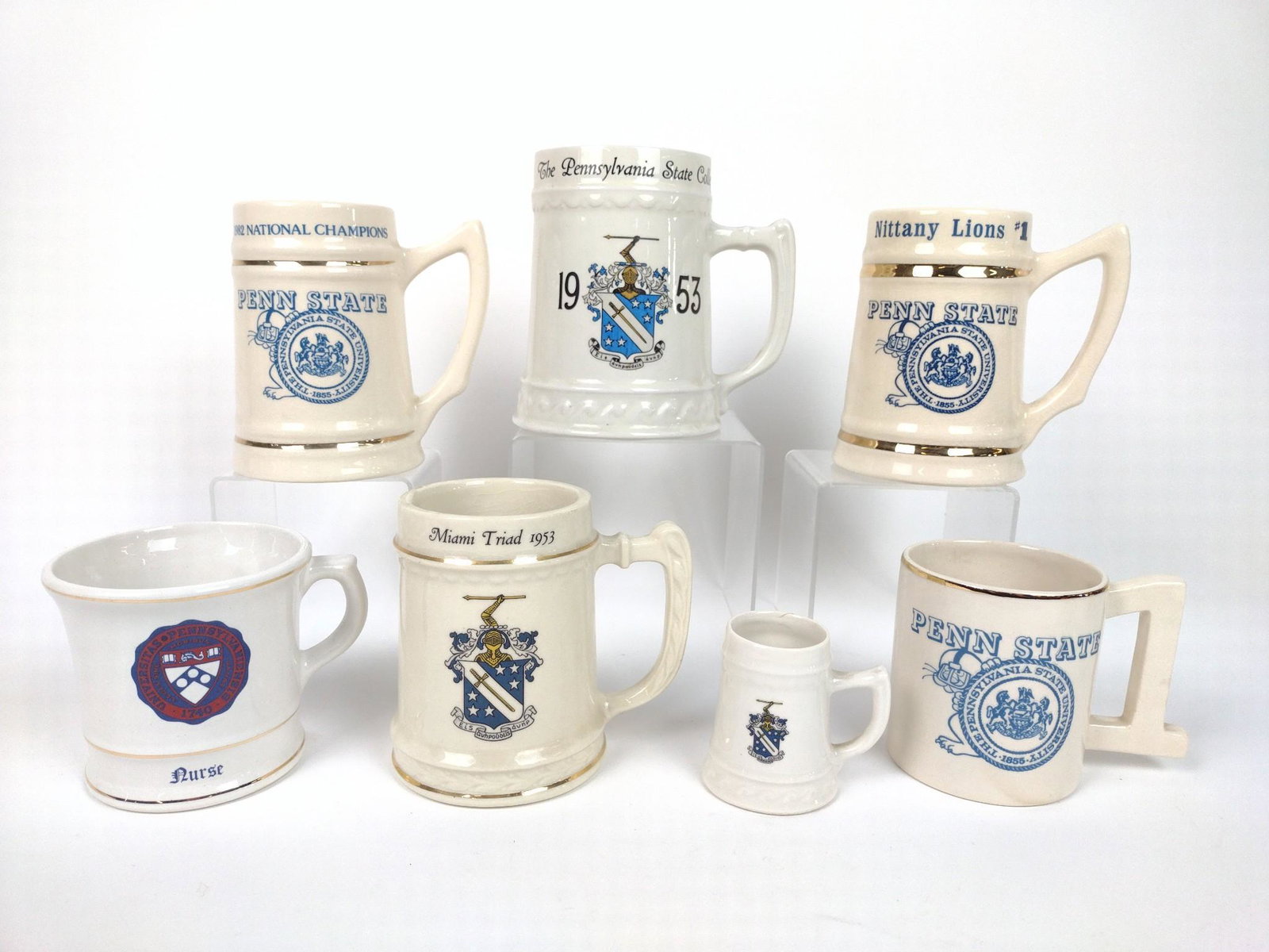 7 College Mugs Incl Penn State (1 of 4)