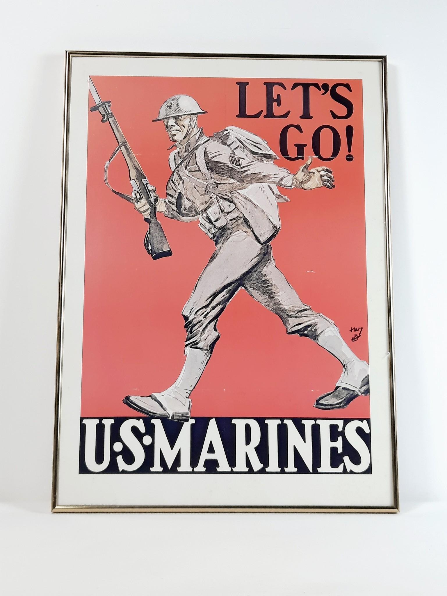 US Marines "Let's Go" Print (1 of 3)