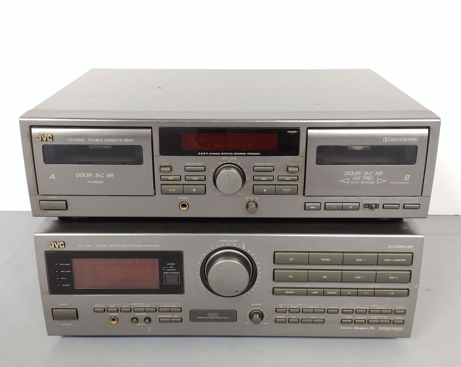 JVC Surround Sound Receiver & Double Cassette Deck (1 of 6)
