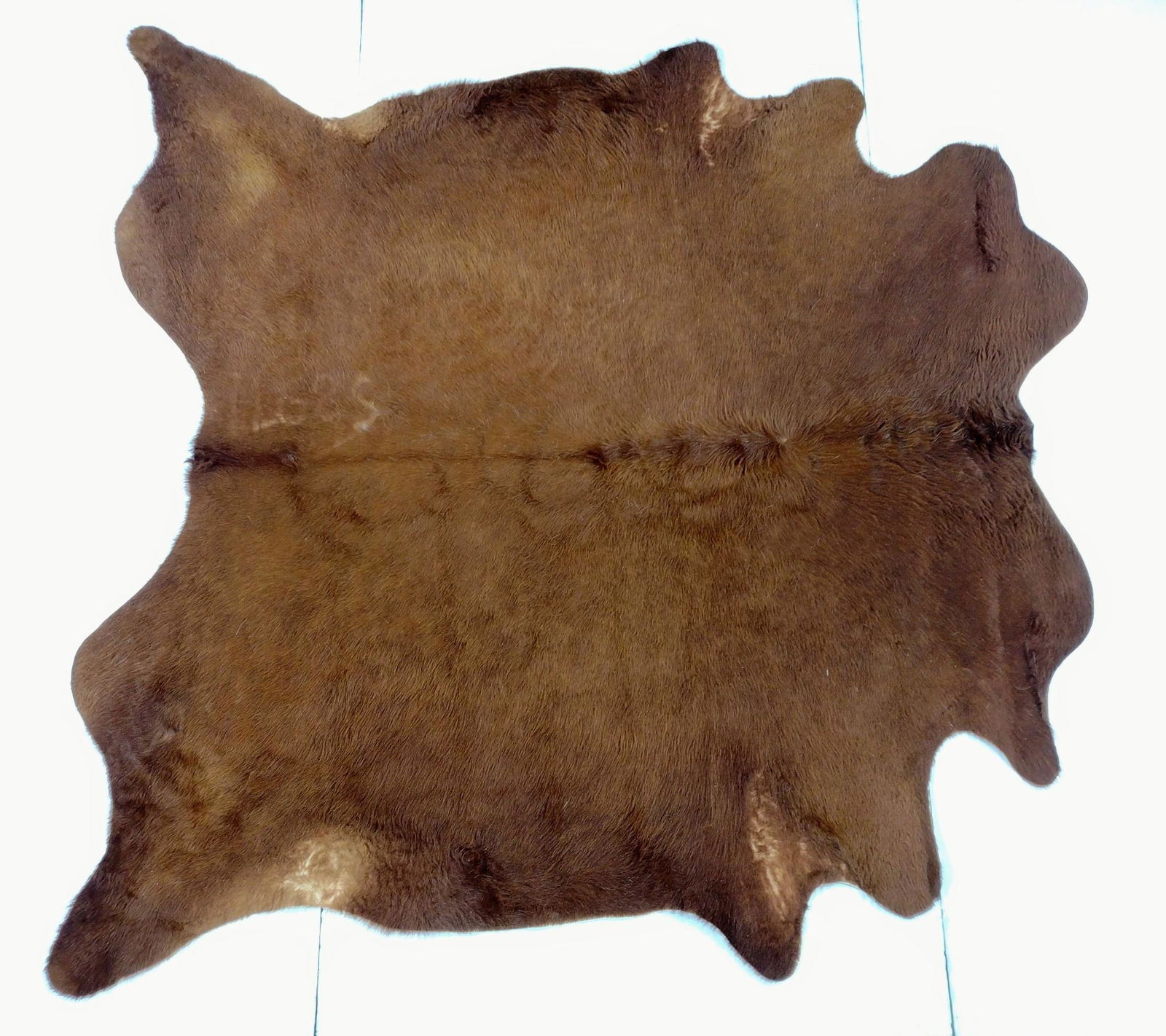 Ikea Koldby Brown Cow Hide Rug (1 of 5)