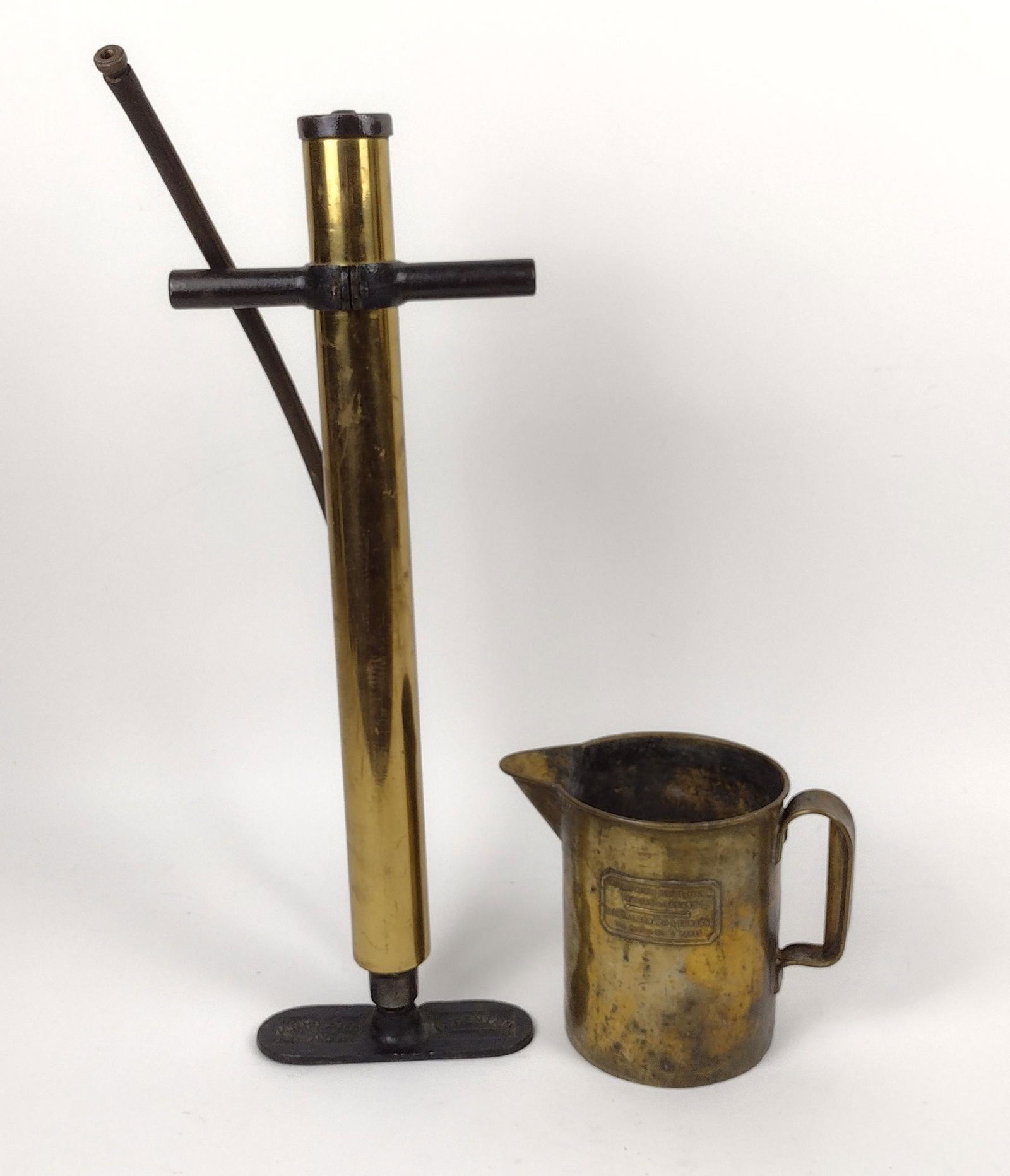 Tire Pump & Brass Pitcher (1 of 5)