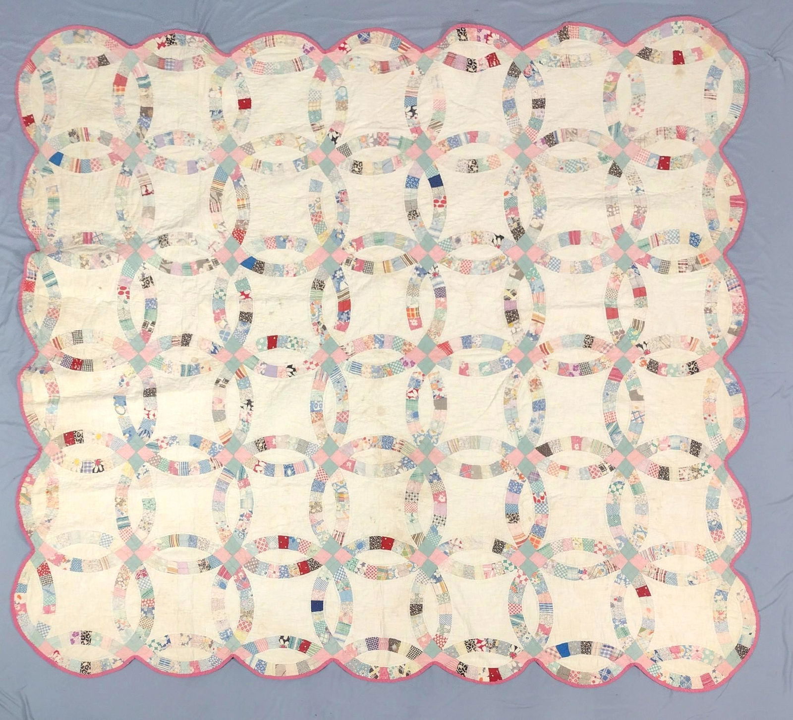 Vintage Wedding Ring Quilt (1 of 4)