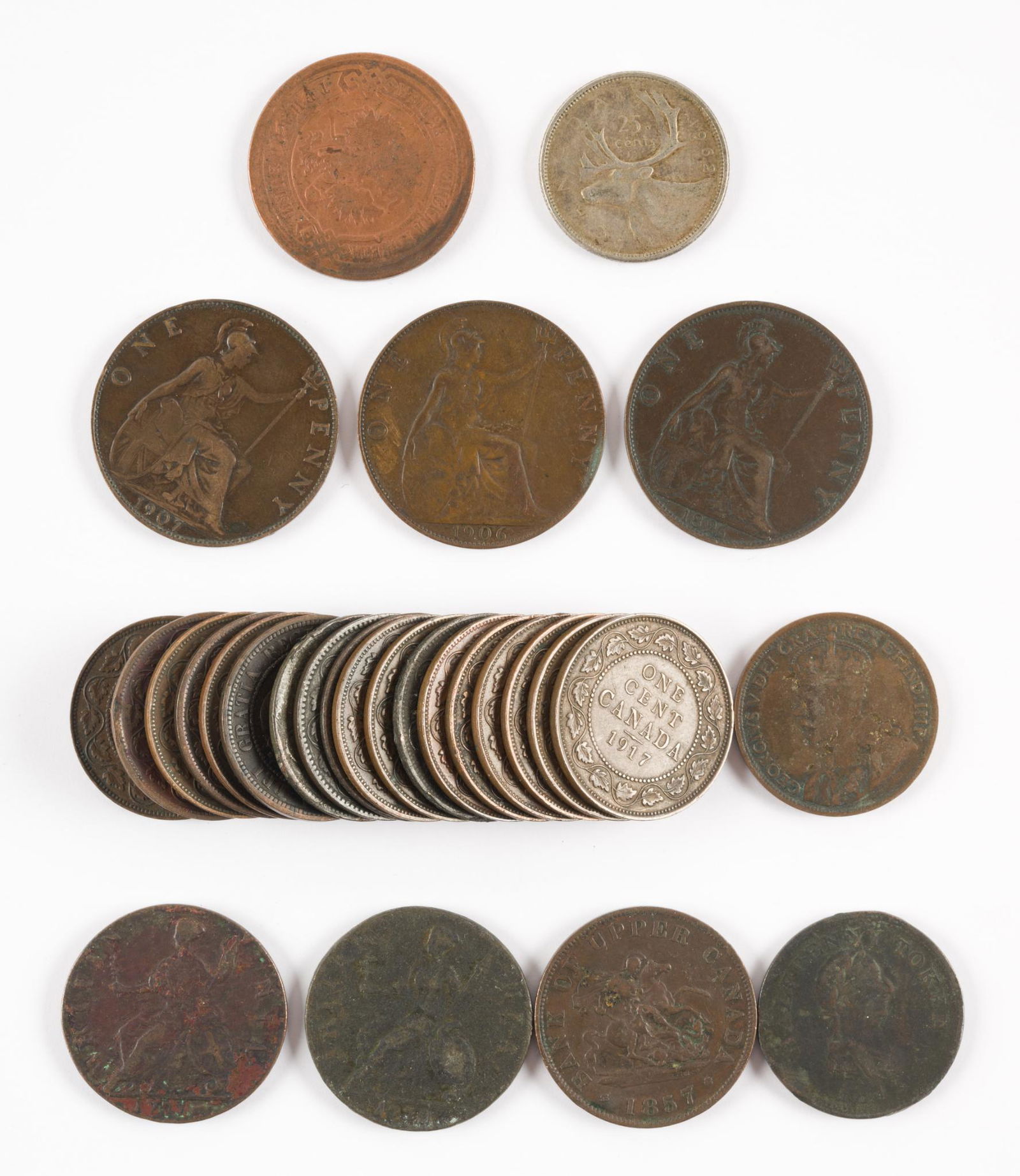 28 Antique World Coins (1 of 5)