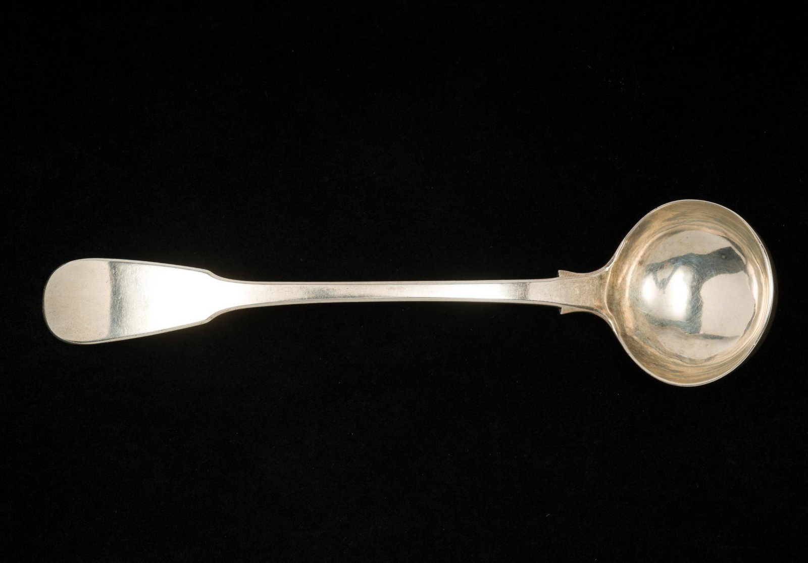Sterling 1830 Glasgow Ladle: Marked for Glasgow, Scotland. Circa 1830. Possibly Alexander and W. Miller. 6-1/2" long. 1.2 ozt. EK IMPORTANT: Before bidding, please read the terms and conditions. When you registered for the auctio