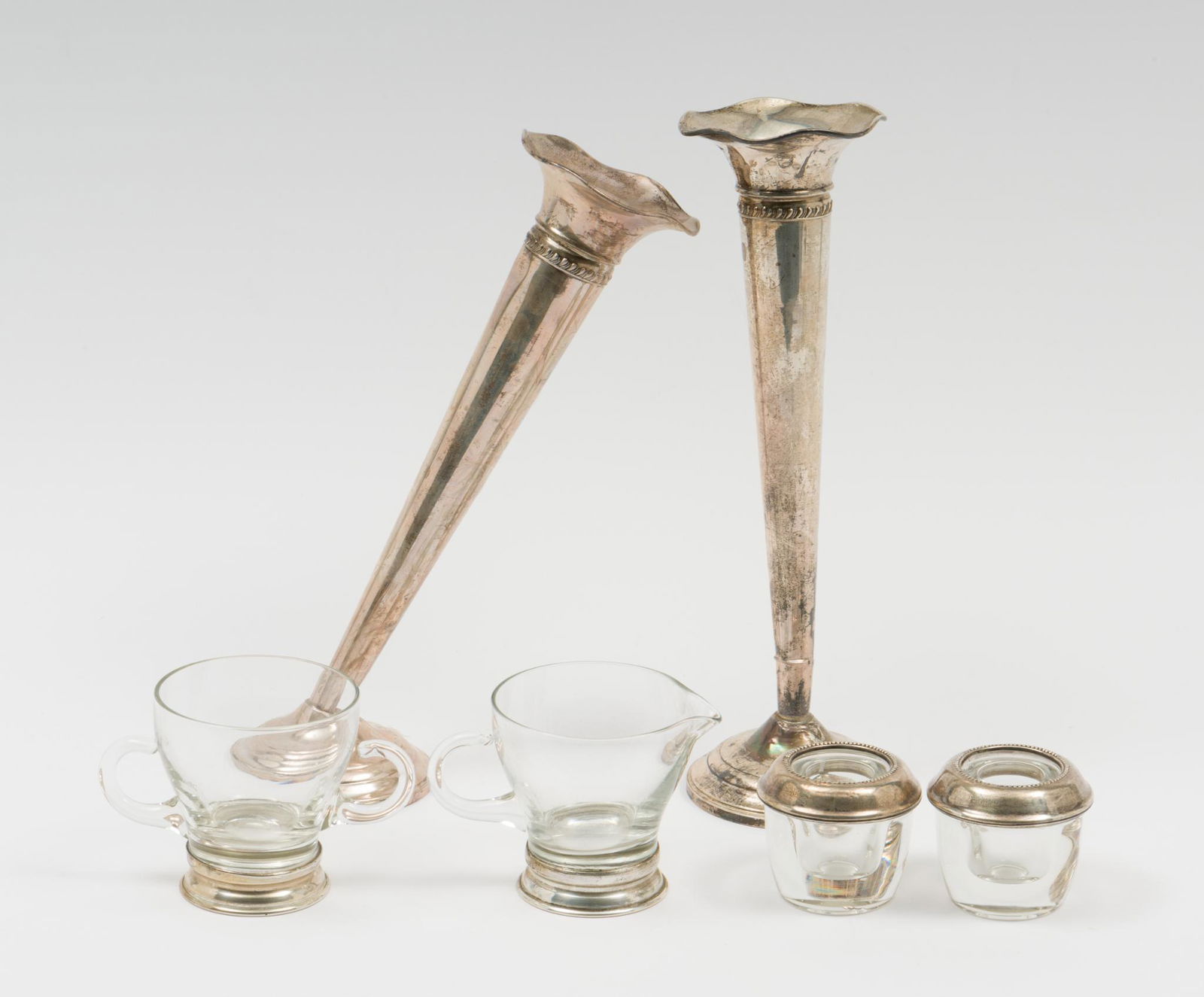 6 Pcs of Sterling Weighted and Rimmed Articles (1 of 9)