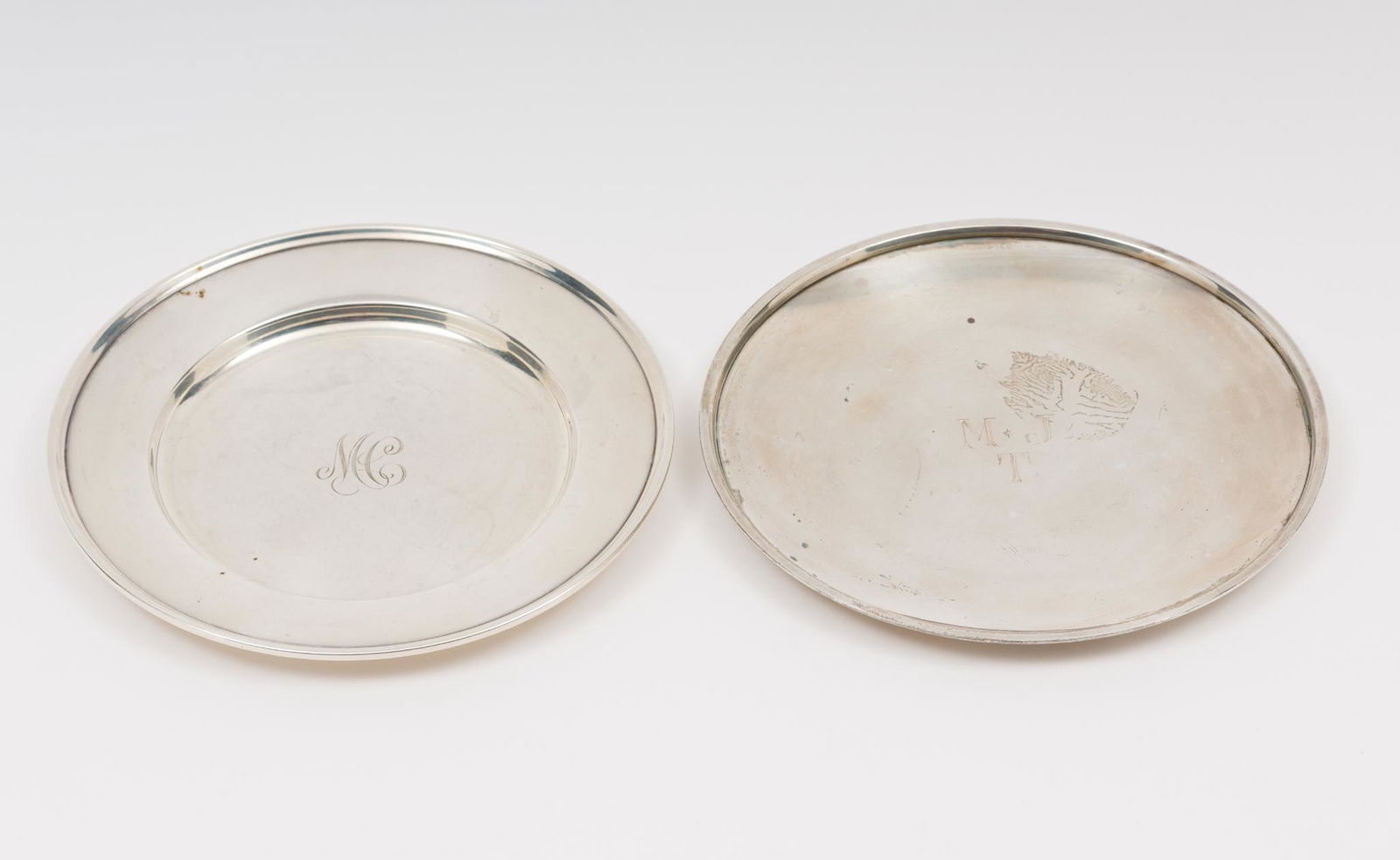 2 Small Sterling Trays (1 of 10)