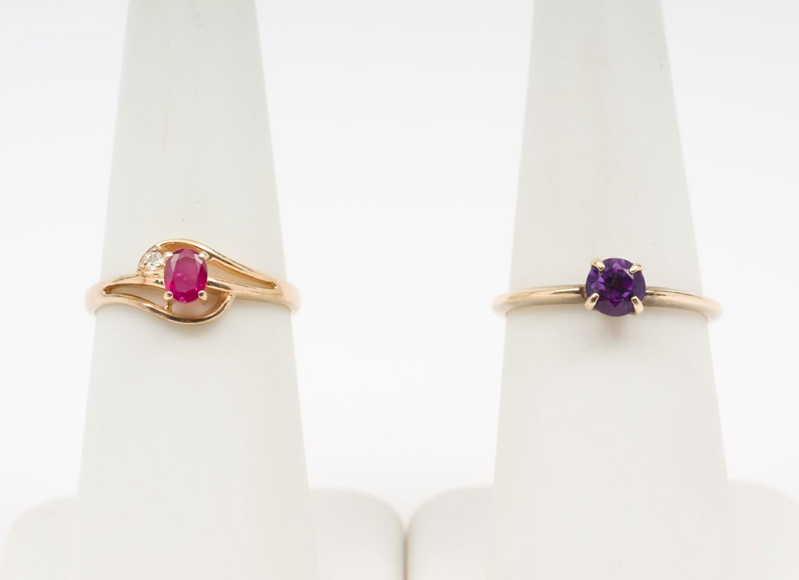 2 14K Gold Vintage Gemstone Rings (1 of 8)