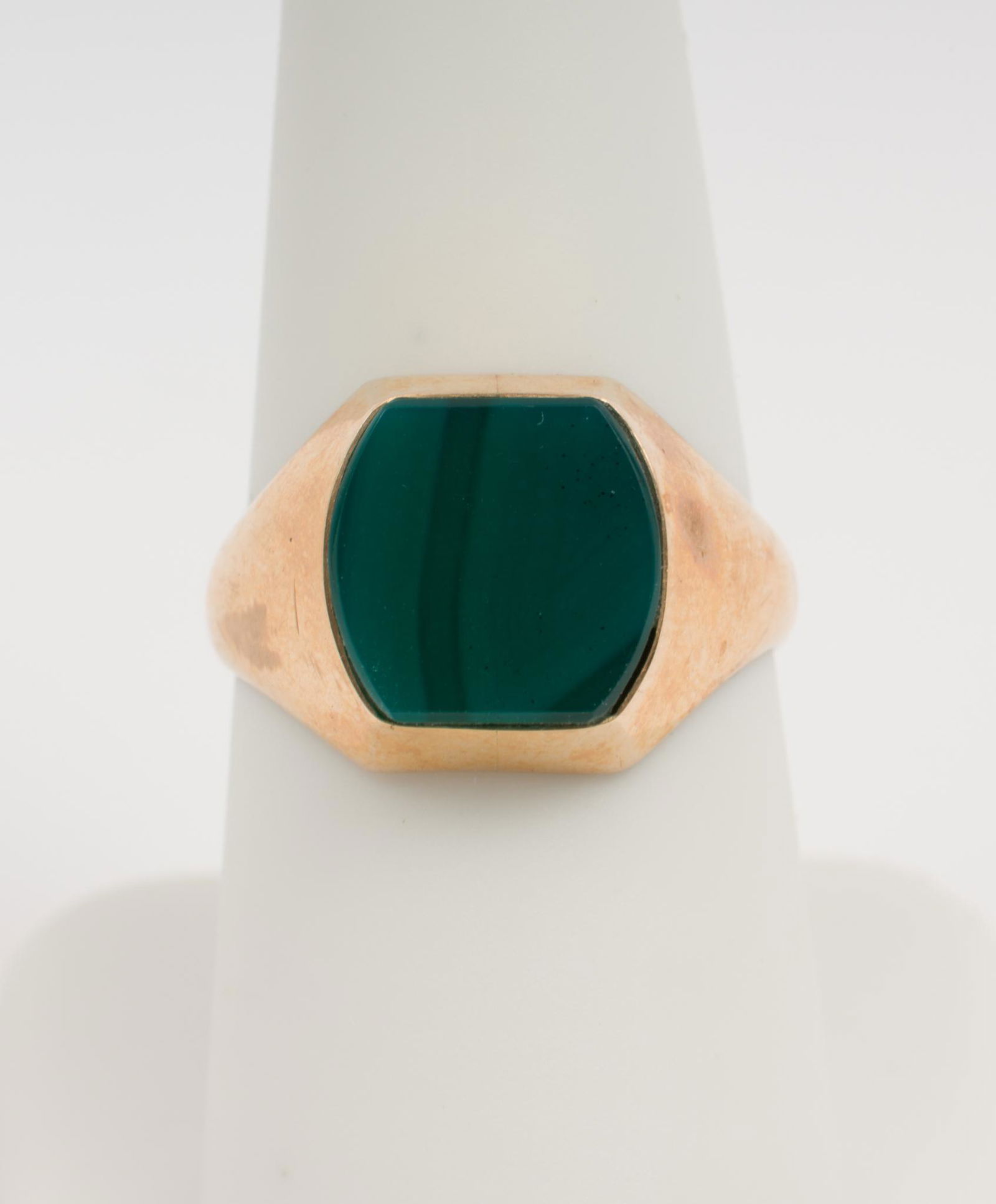 14K Gold and Green Onyx Ring (1 of 4)