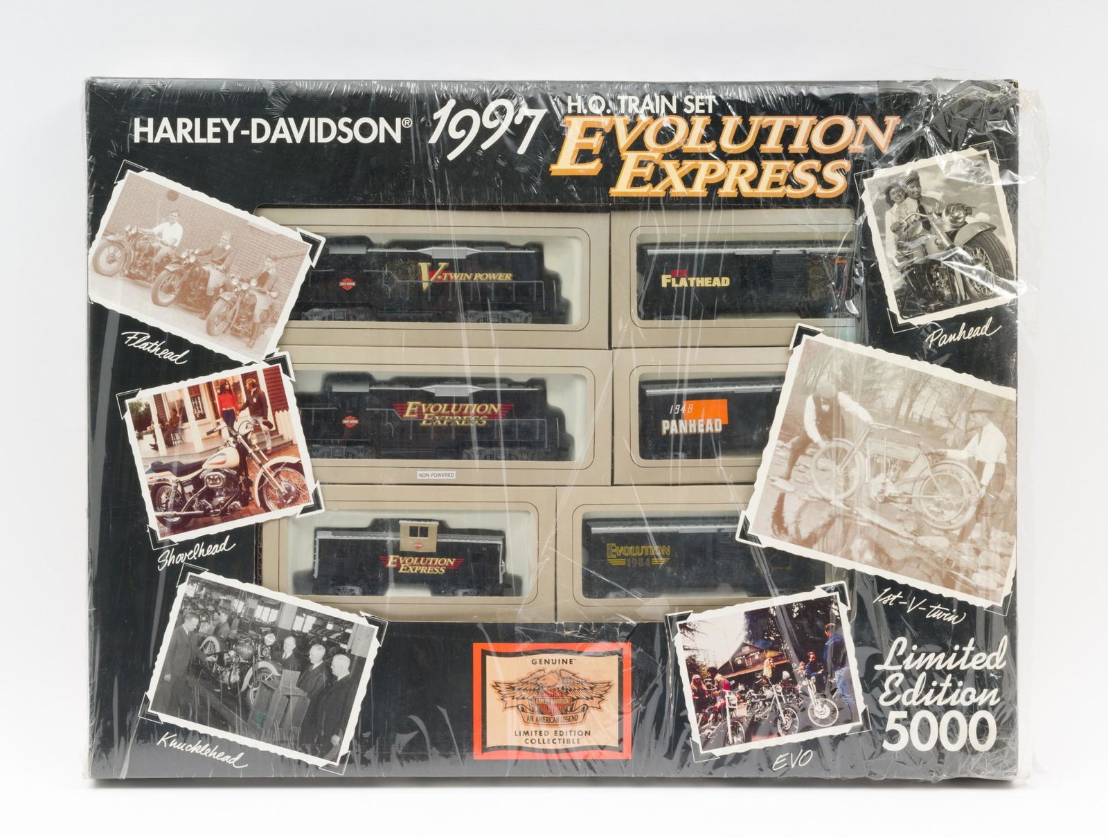 1997 Harley-Davidson Evolution Express HO Train Set (1 of 3)