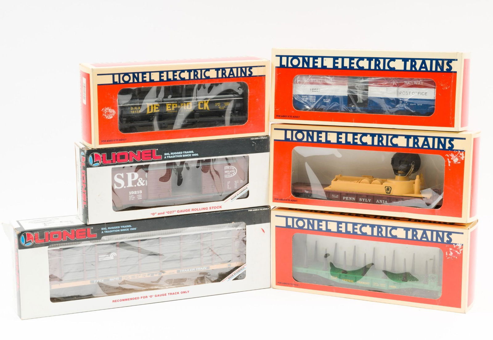 6 Lionel Freight Cars in OBs (1 of 2)