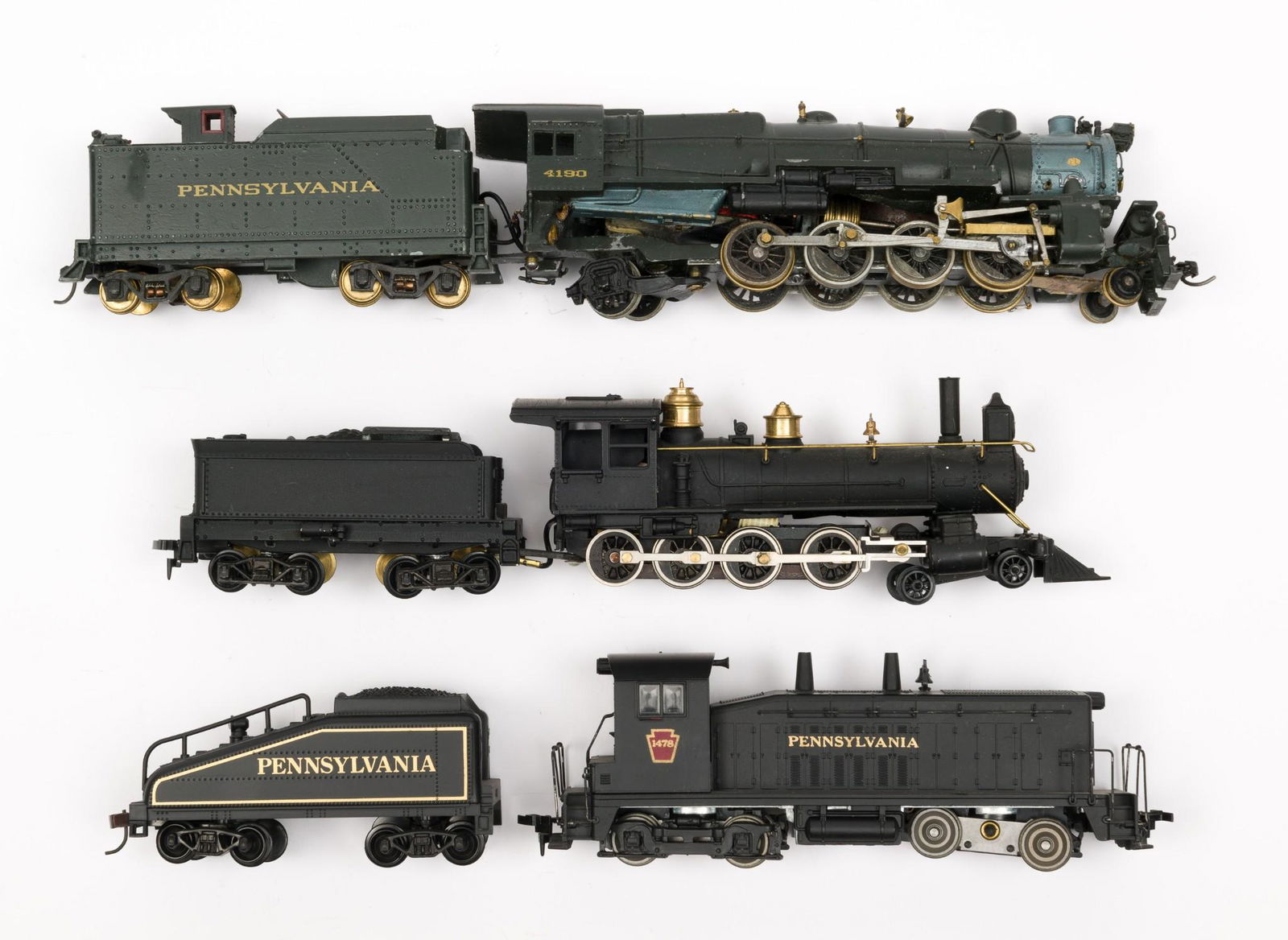 3 HO Steam Engines and Tenders Incl PRR (1 of 3)