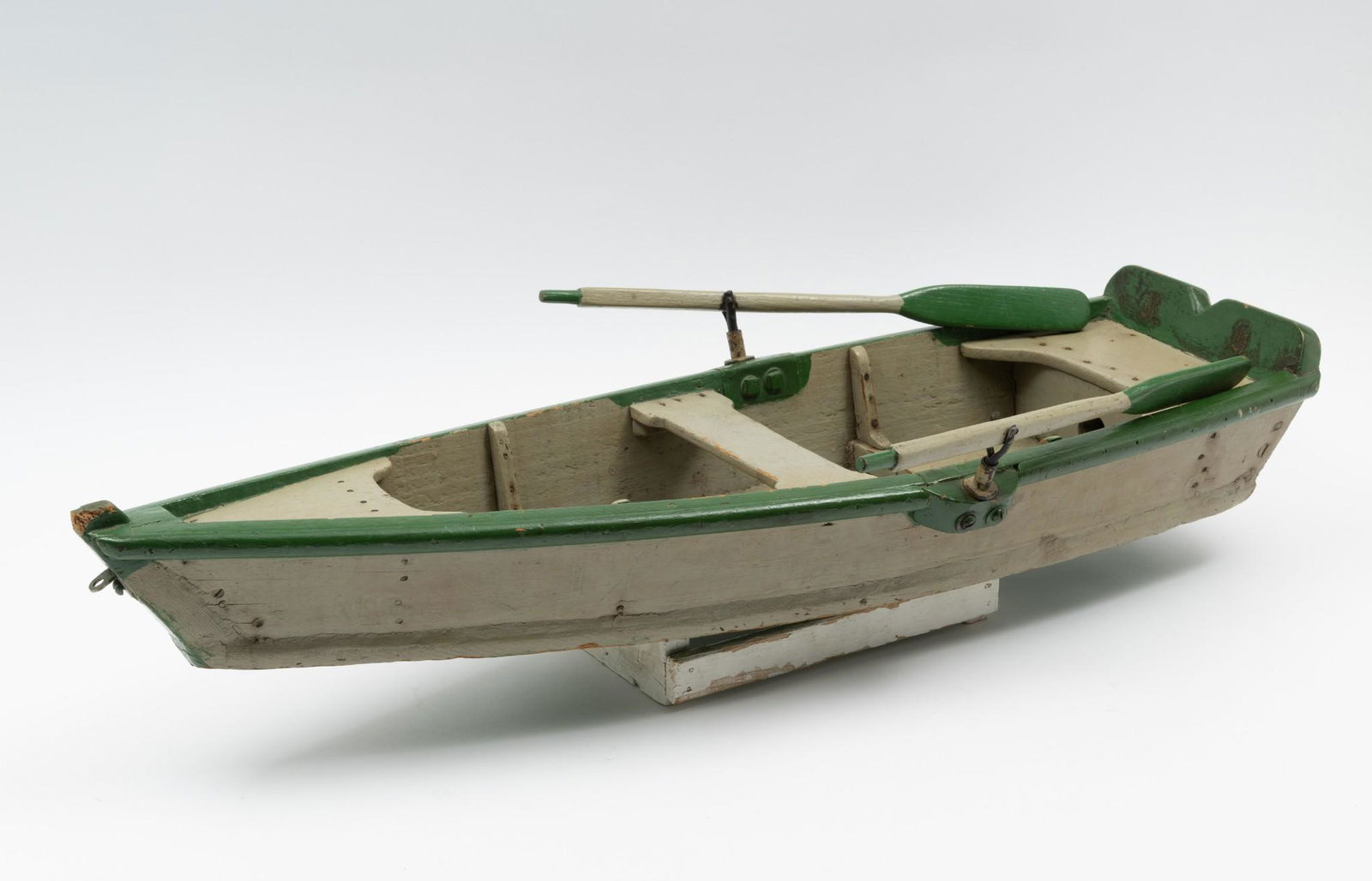 Folk Art Wood Row Boat (1 of 7)