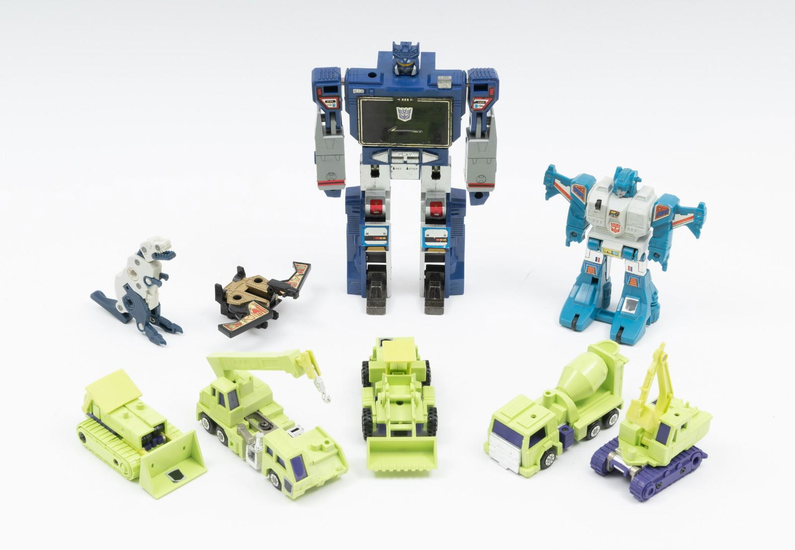 9 Vintage Transformers Incl Devastator Constructions (1 of 8)
