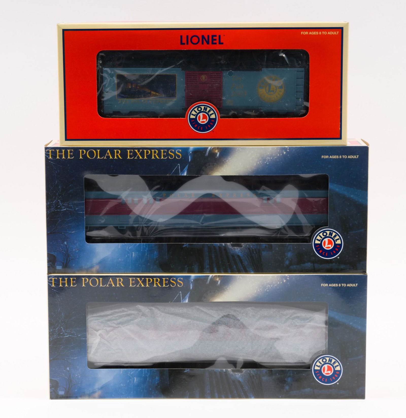 3 Lionel Polar Express Train Cars (1 of 3)