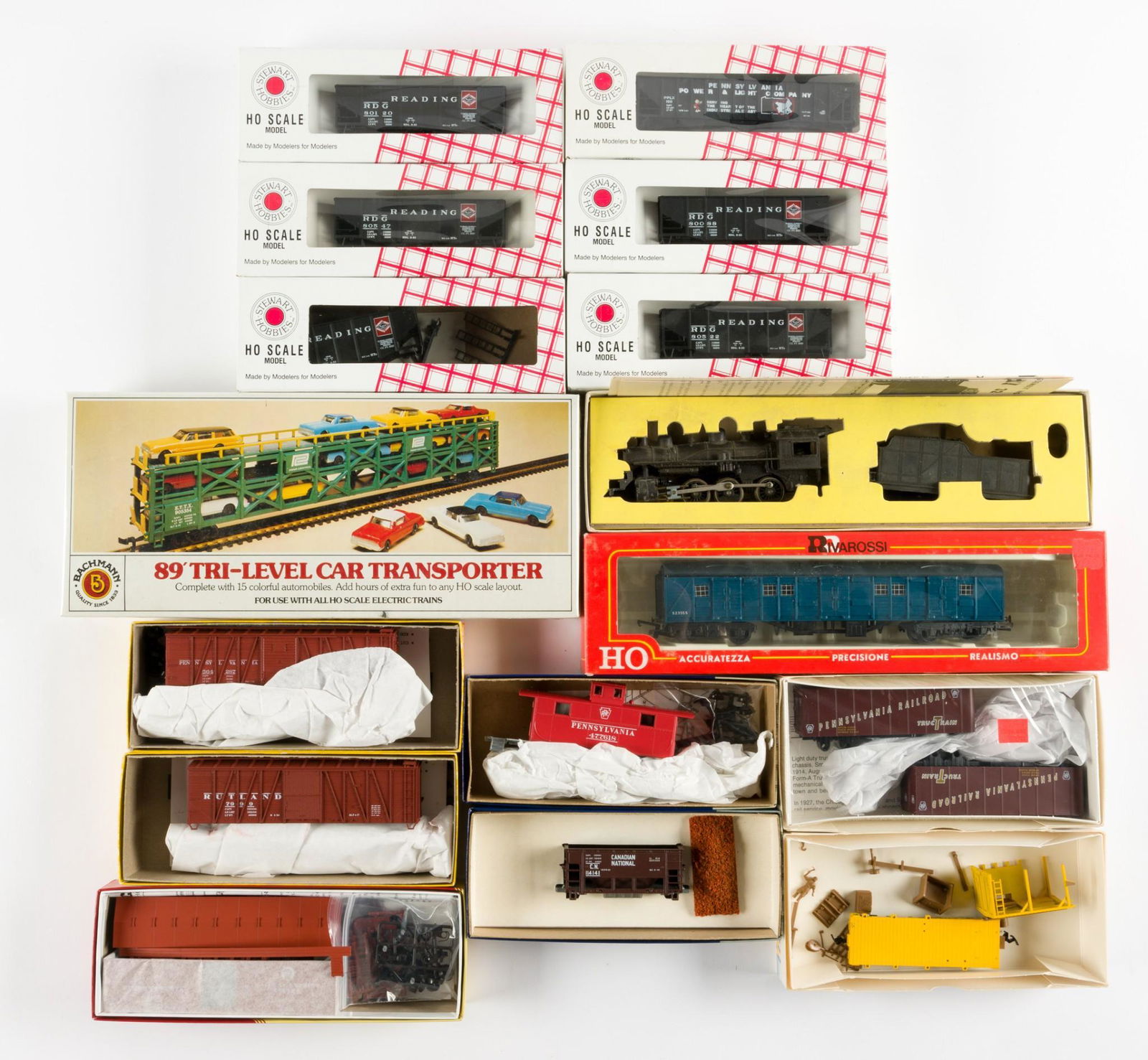 16 HO Engine & Cars Incl. Steward Hobbies (1 of 7)