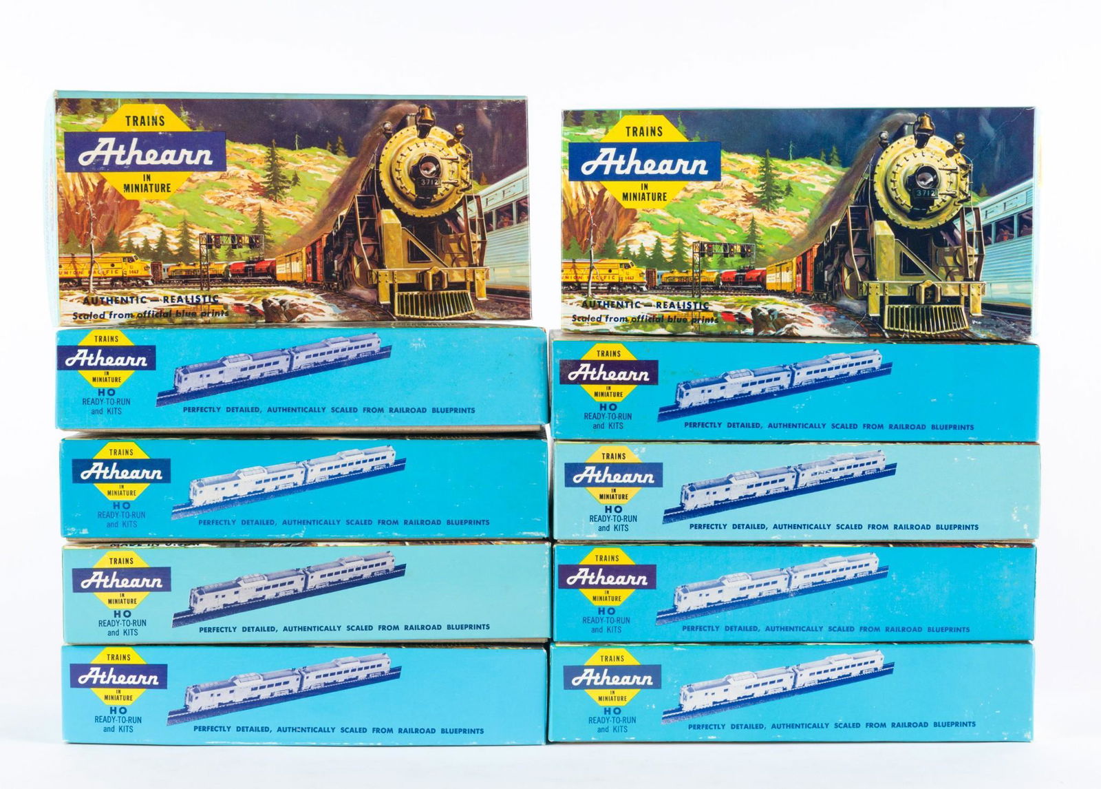 10 Athearn HO Train Cars Incl Santa Fe (1 of 2)