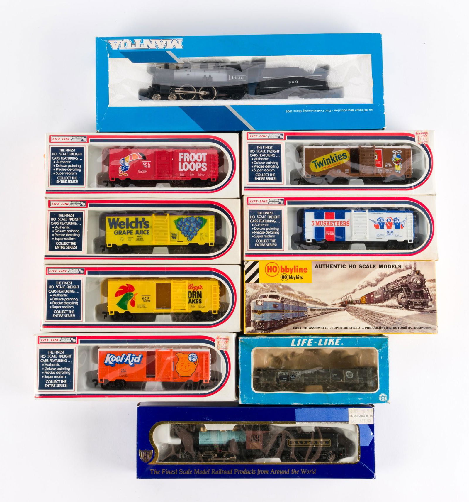 10 HO Train Cars Incl Life-Like (1 of 2)