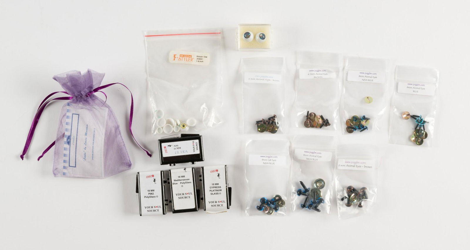 14 Packages Of Doll eyes Incl. Joggles (1 of 4)