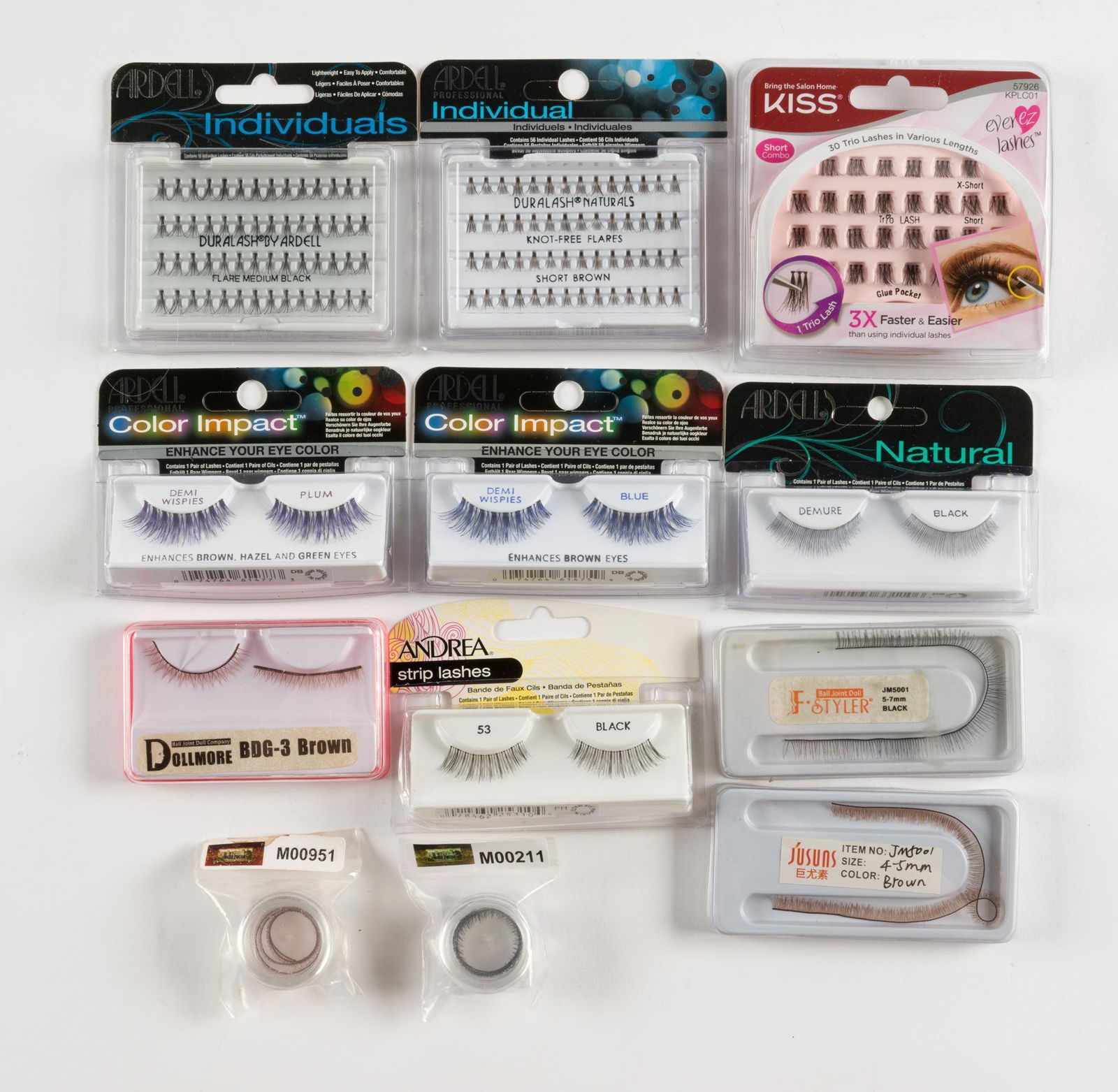 12 Packages Of Doll Eyelashes Incl. Ardell (1 of 5)