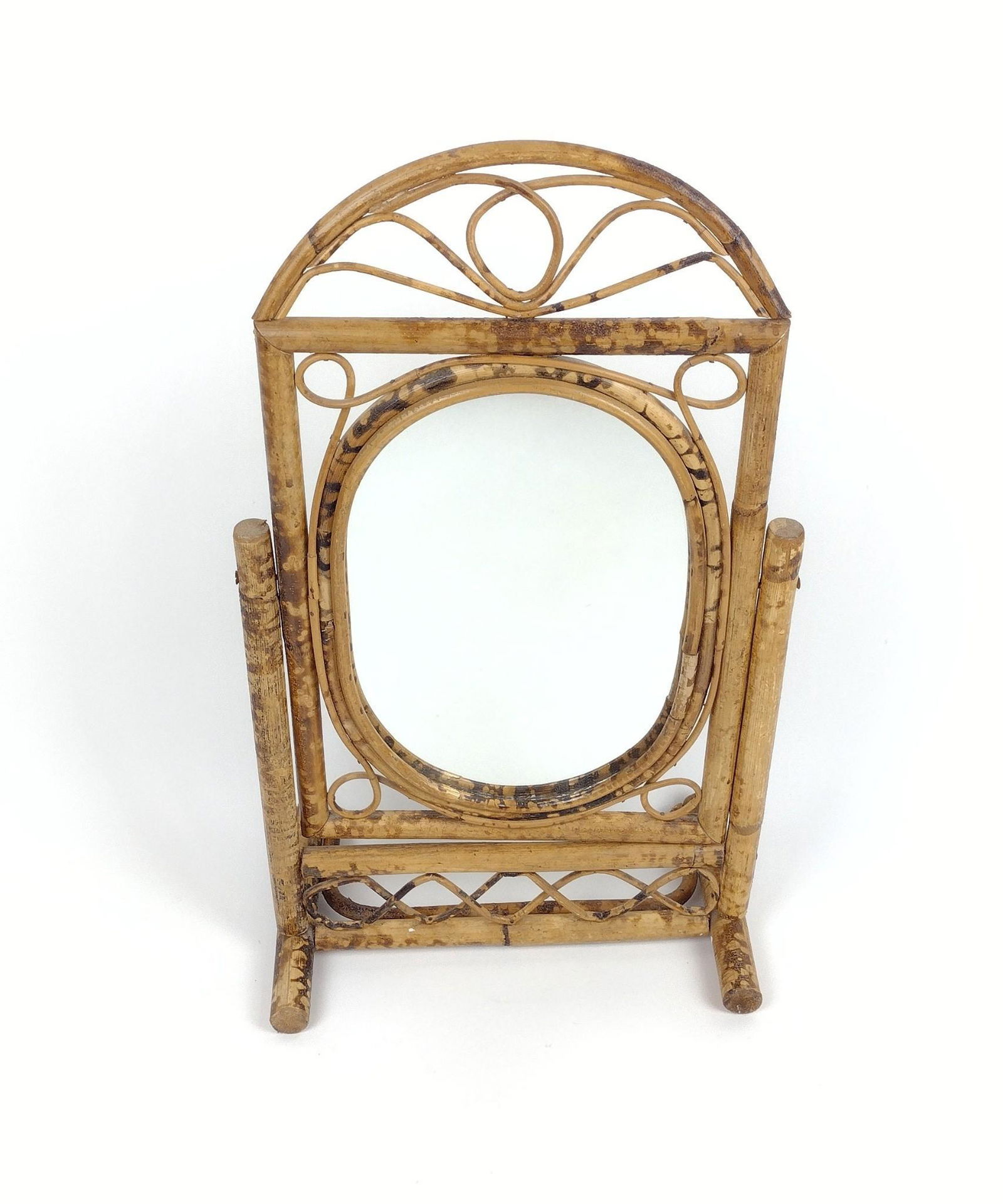 Vintage Bamboo Dressing Mirror (1 of 2)