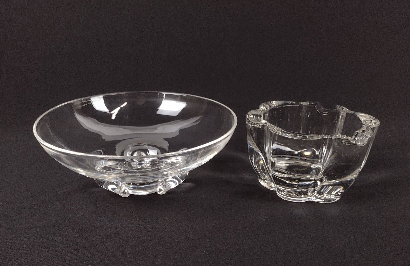 Steuben Glass Bowl and Ashtray (1 of 3)