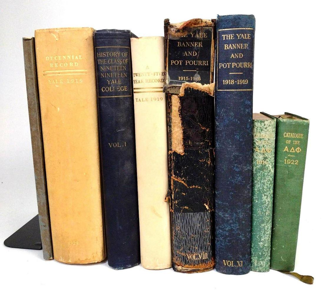 8 Antique College Books Incl. Yale (1 of 10)