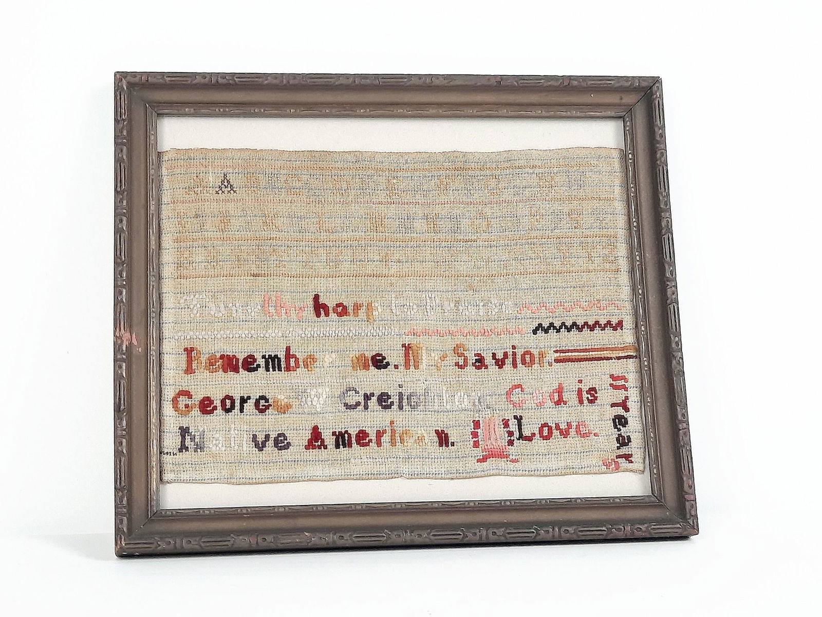 George Wishart Creighton Needlepoint Sampler (1 of 2)