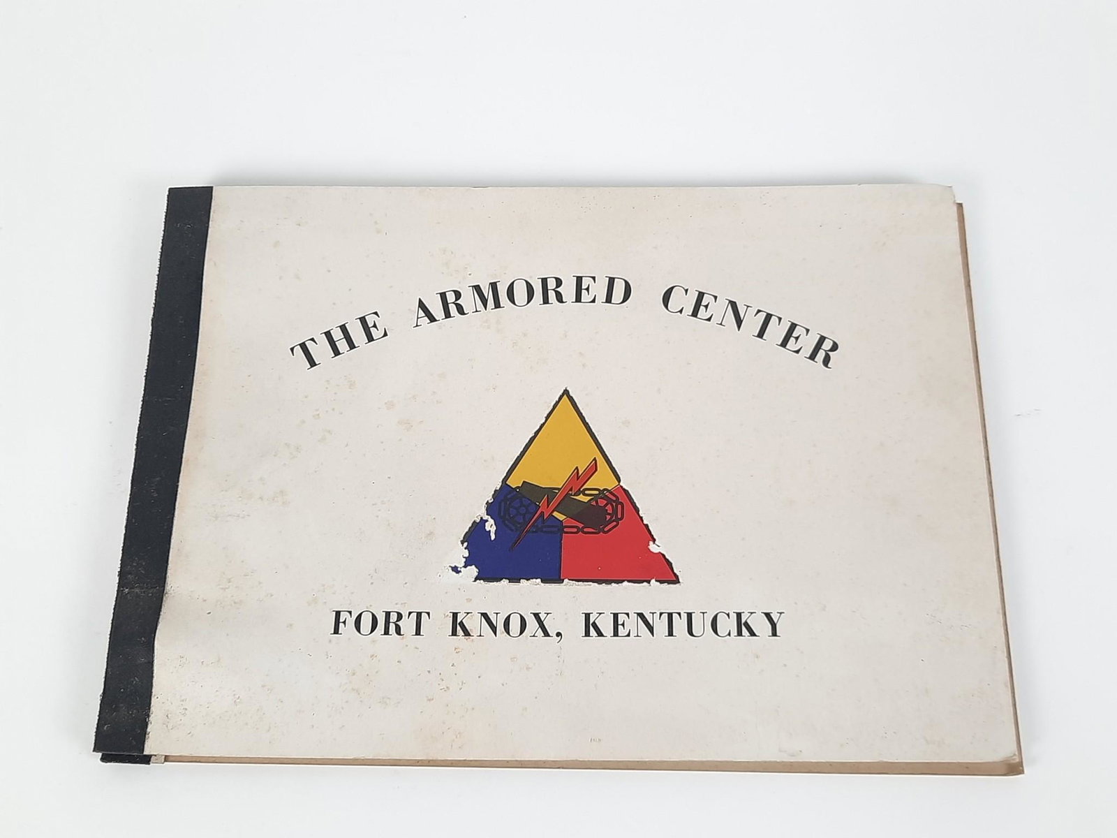 Stackpole's 1956 Visit to Fort Knox, Kentucky Album: 8-1/2" high x 12" wide. Some losses and discoloration to pages. LR Provenance: From the estate of Mary Trost who last resided in the multi generational family home located in Clarks Valley, Dauphin (H