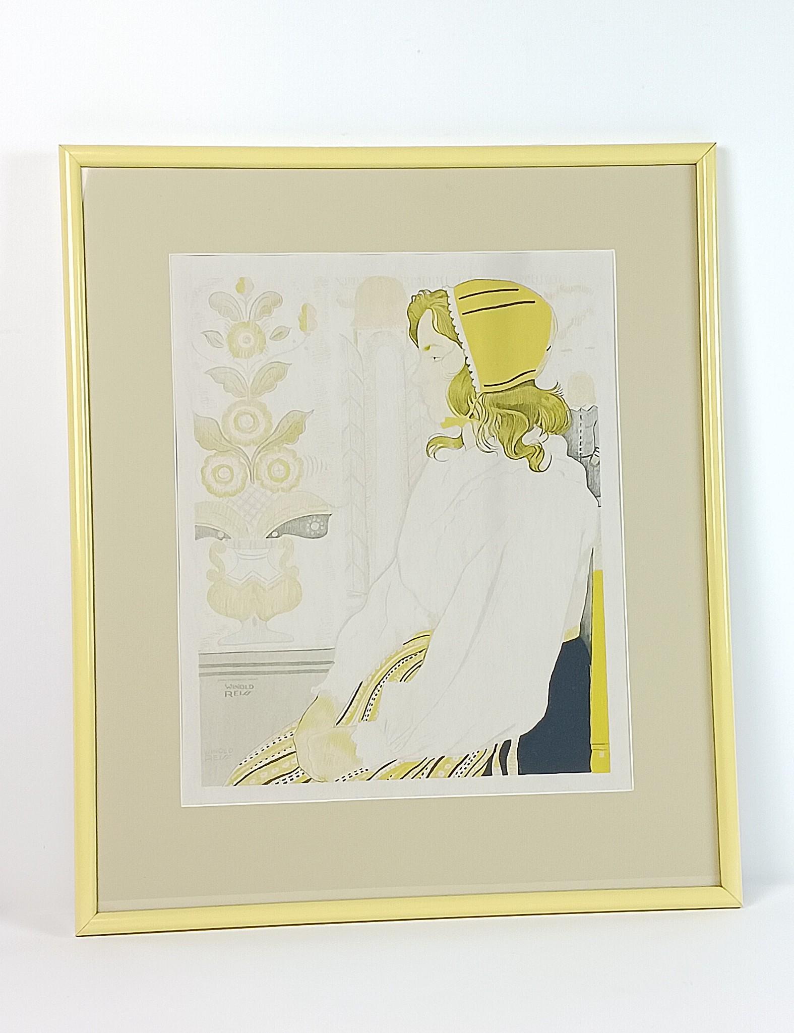 Winold Reiss Woman Sitting Print (1 of 2)