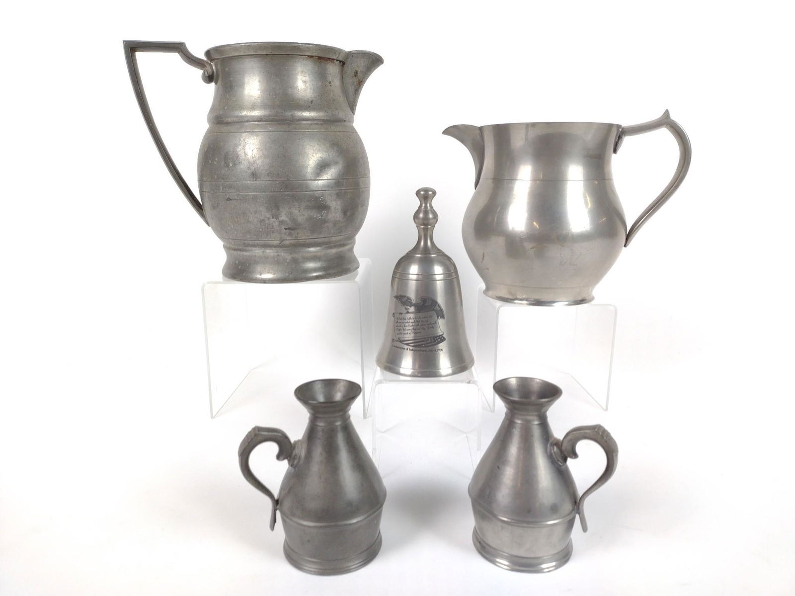 5 Pcs Pewter Incl English & Pilgrim (1 of 5)