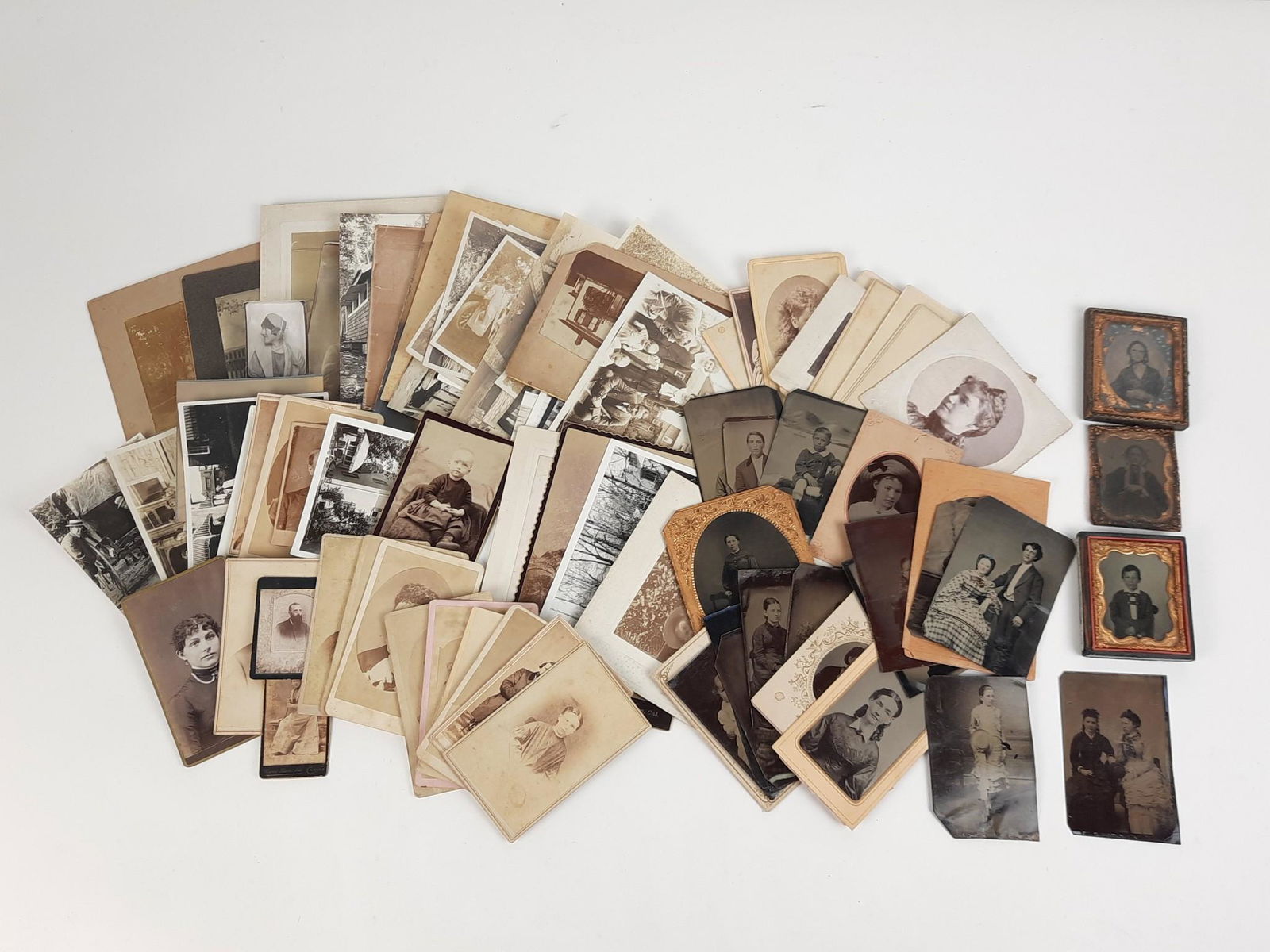 Large Grouping Photographs incl Tin Types (1 of 10)