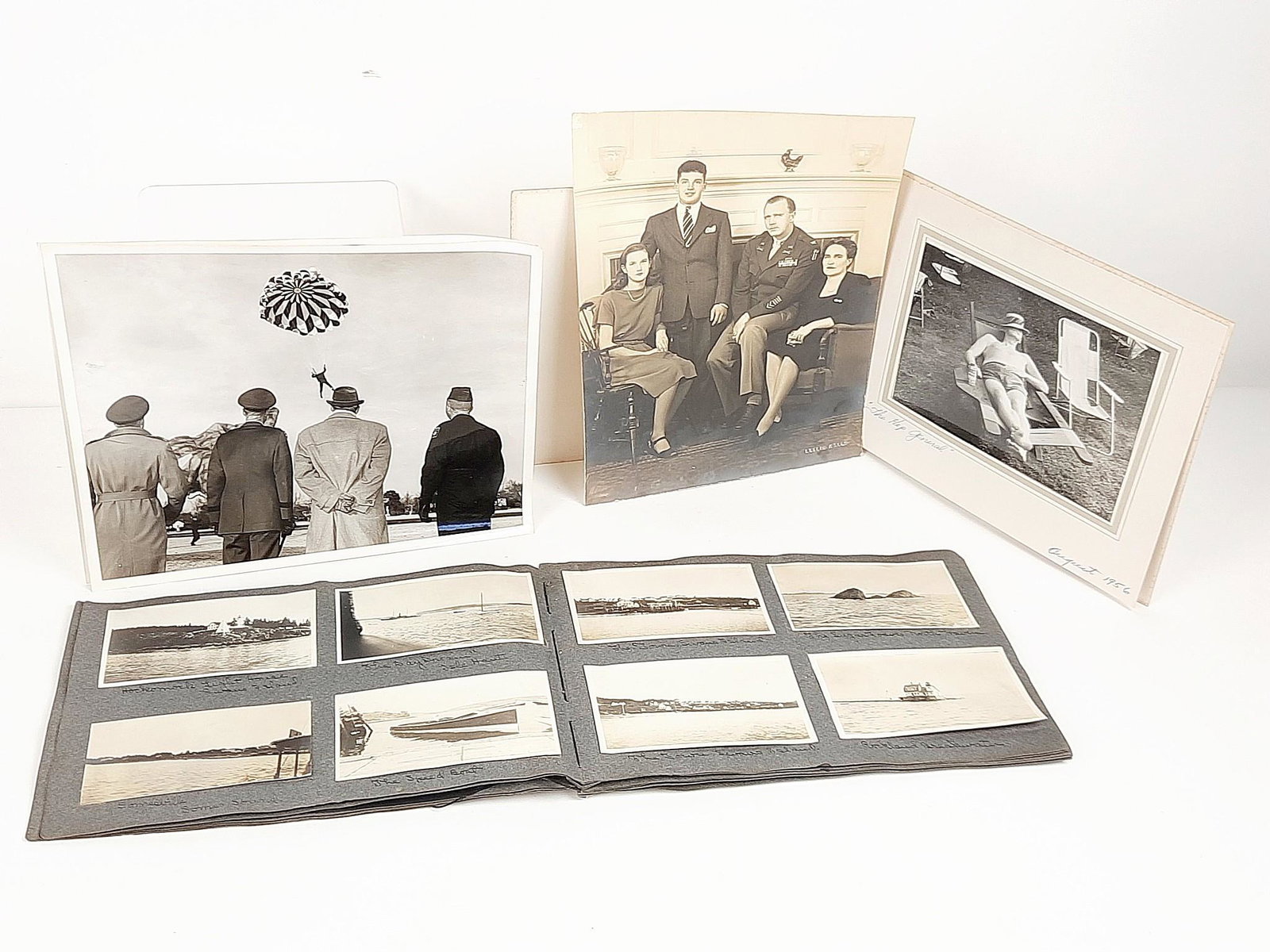 Early 1900s Creighton Photo Album and Albert Stackpole Photographs: Album from approximately 1911. Also includes photographs from 1956-1961. LR Provenance: From the estate of Mary Trost who last resided in the multi generational family home located in Clarks Valley, D