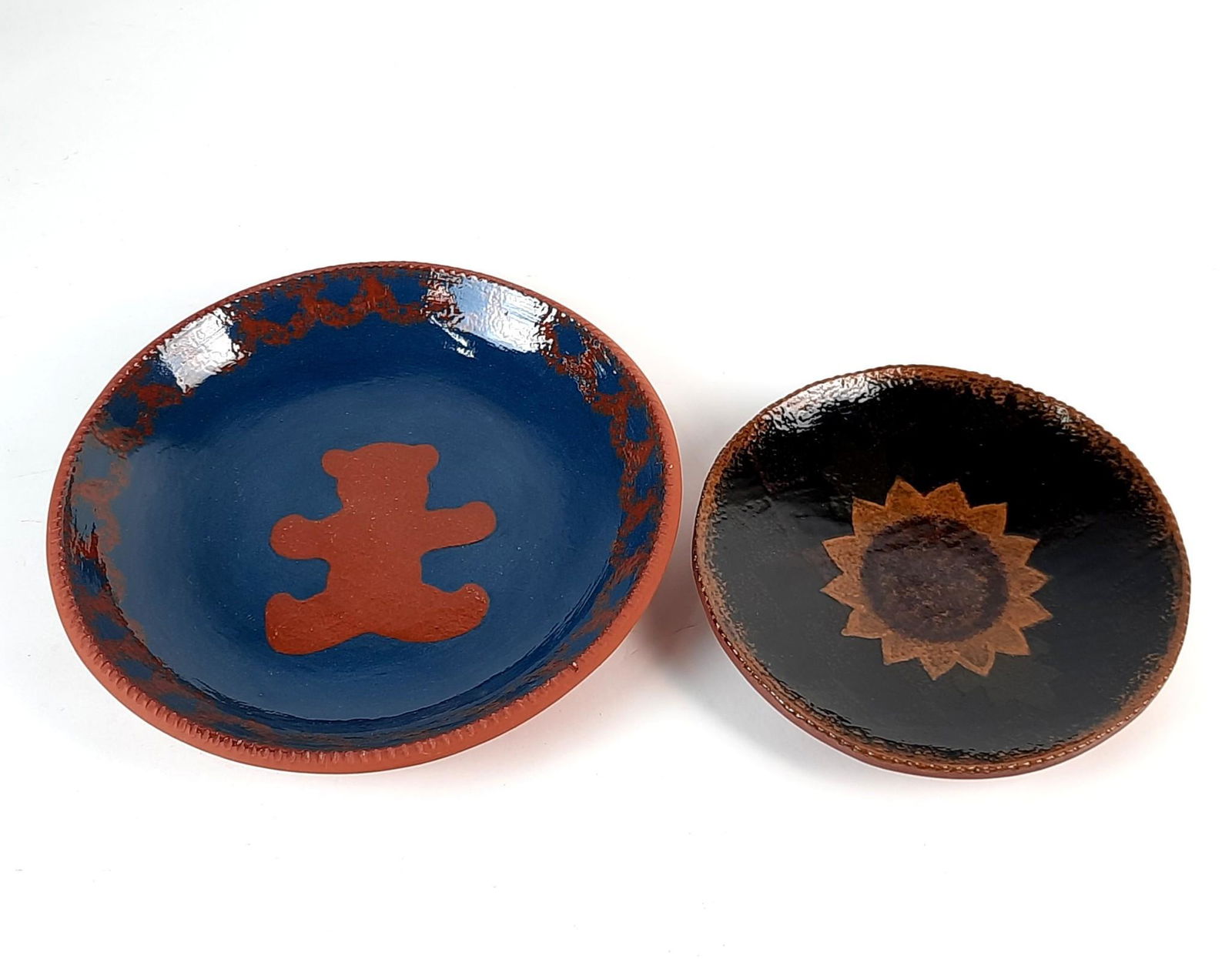 2 Foltz Pottery Plates incl Ned and C. H (1 of 3)