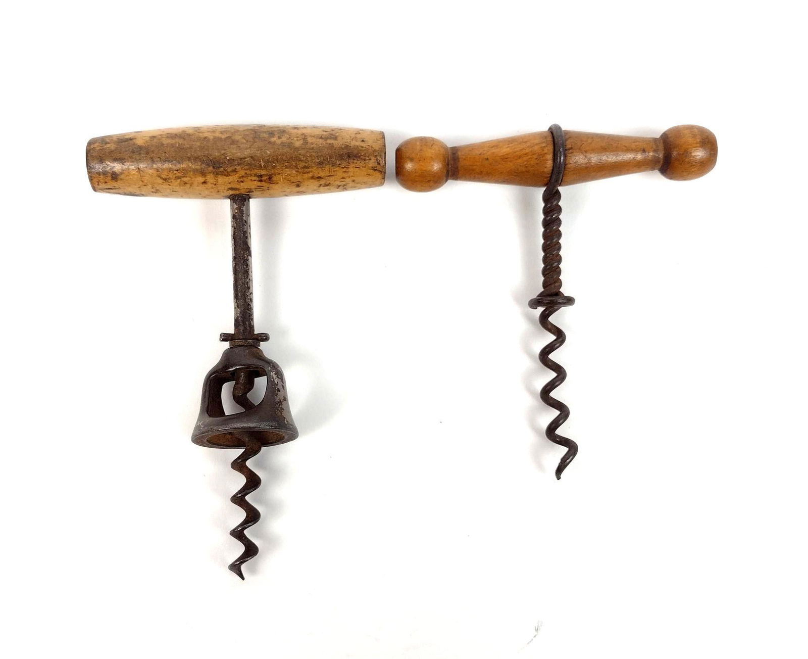 2 Antique Wood Handle Corkscrews (1 of 3)