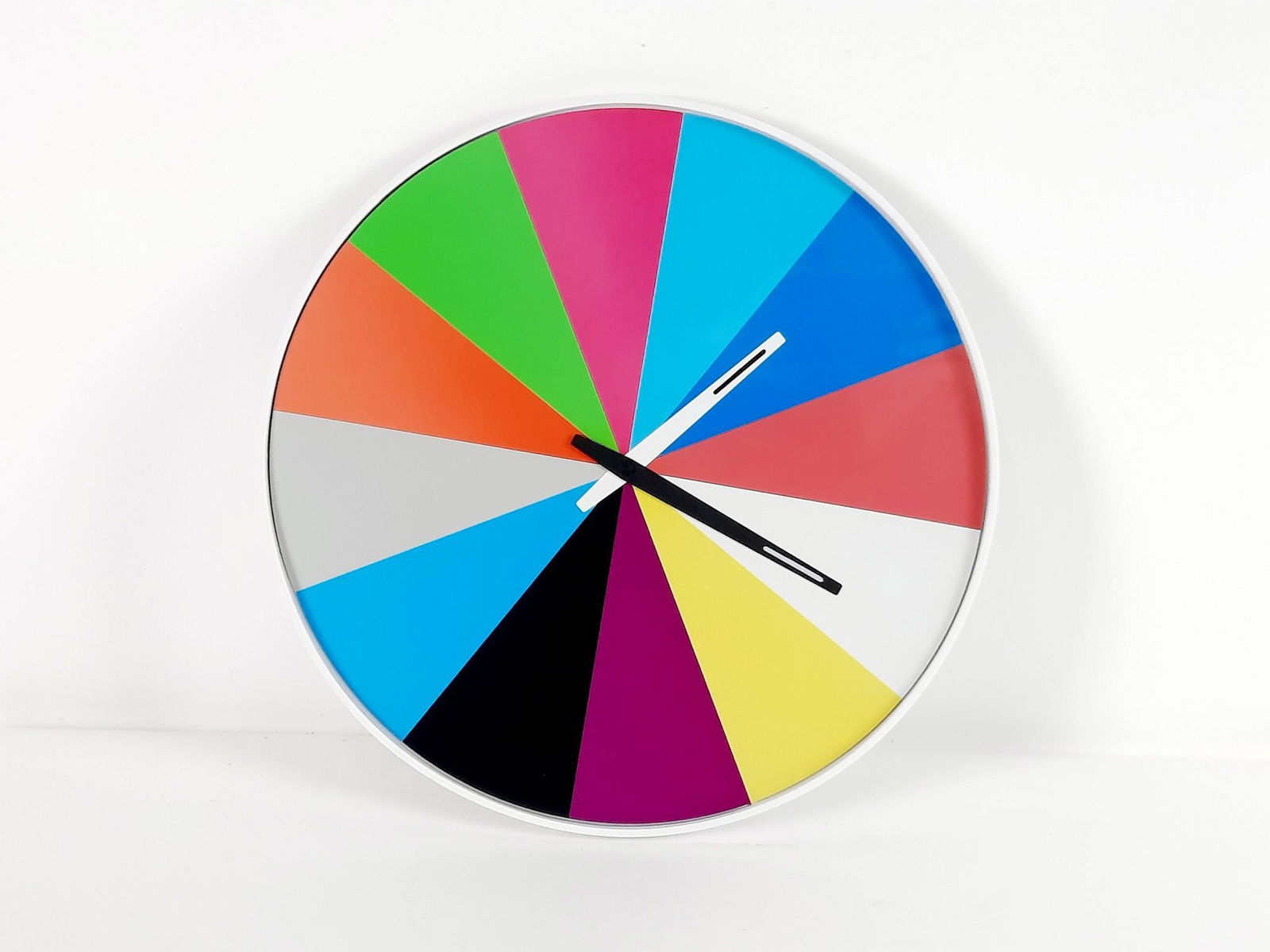 Thomas Buchheim Wall Clock: 14" diameter. Battery operated. Battery CR2032 needs replaced. LR From the estate of Lois Lehrman Grass Harrisburg, PA. IMPORTANT: Before bidding, please read the terms and conditions. When you regist