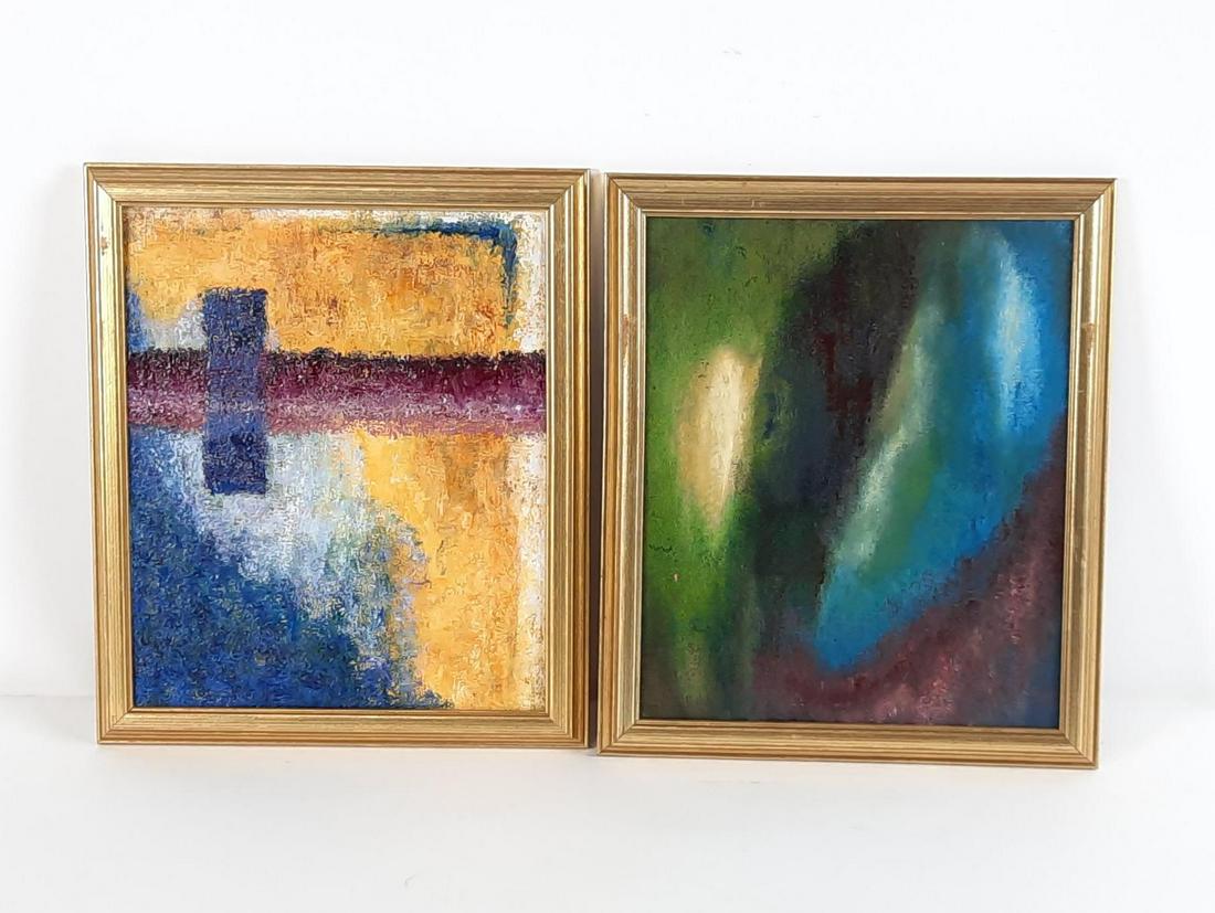 2 Robert Clay Paintings on Wood (1 of 2)