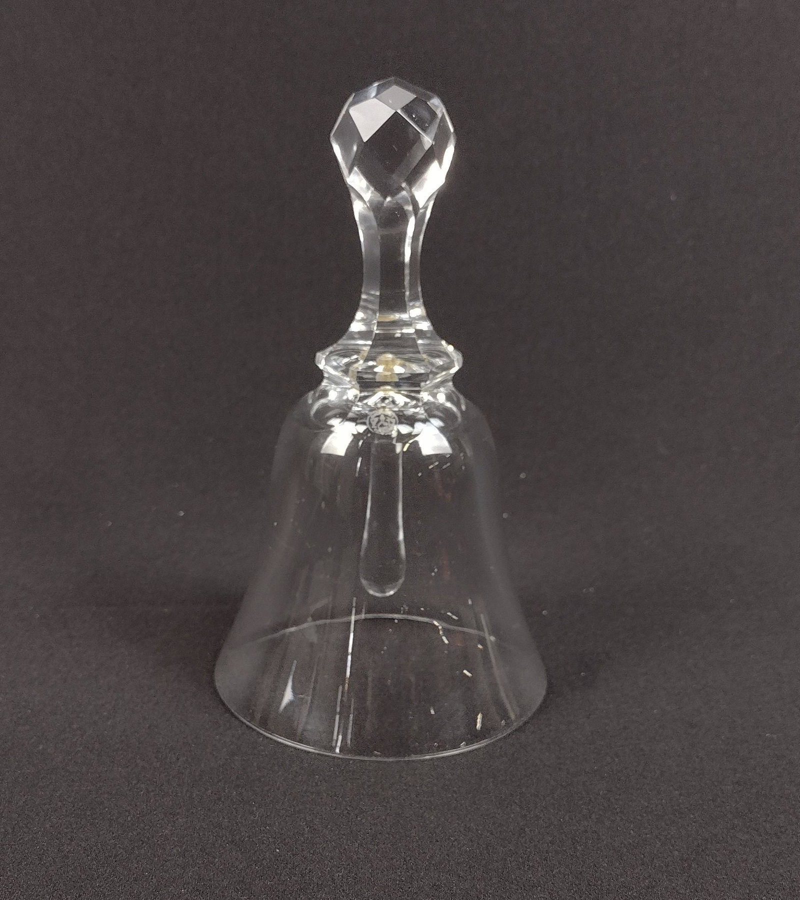 Baccarat Bell: 3-1/2" wide X 6" high. MEG From the estate of Lois Lehrman Grass Harrisbur, PA. IMPORTANT: Before bidding, please read the terms and conditions. When you registered for the auction you agreed to these