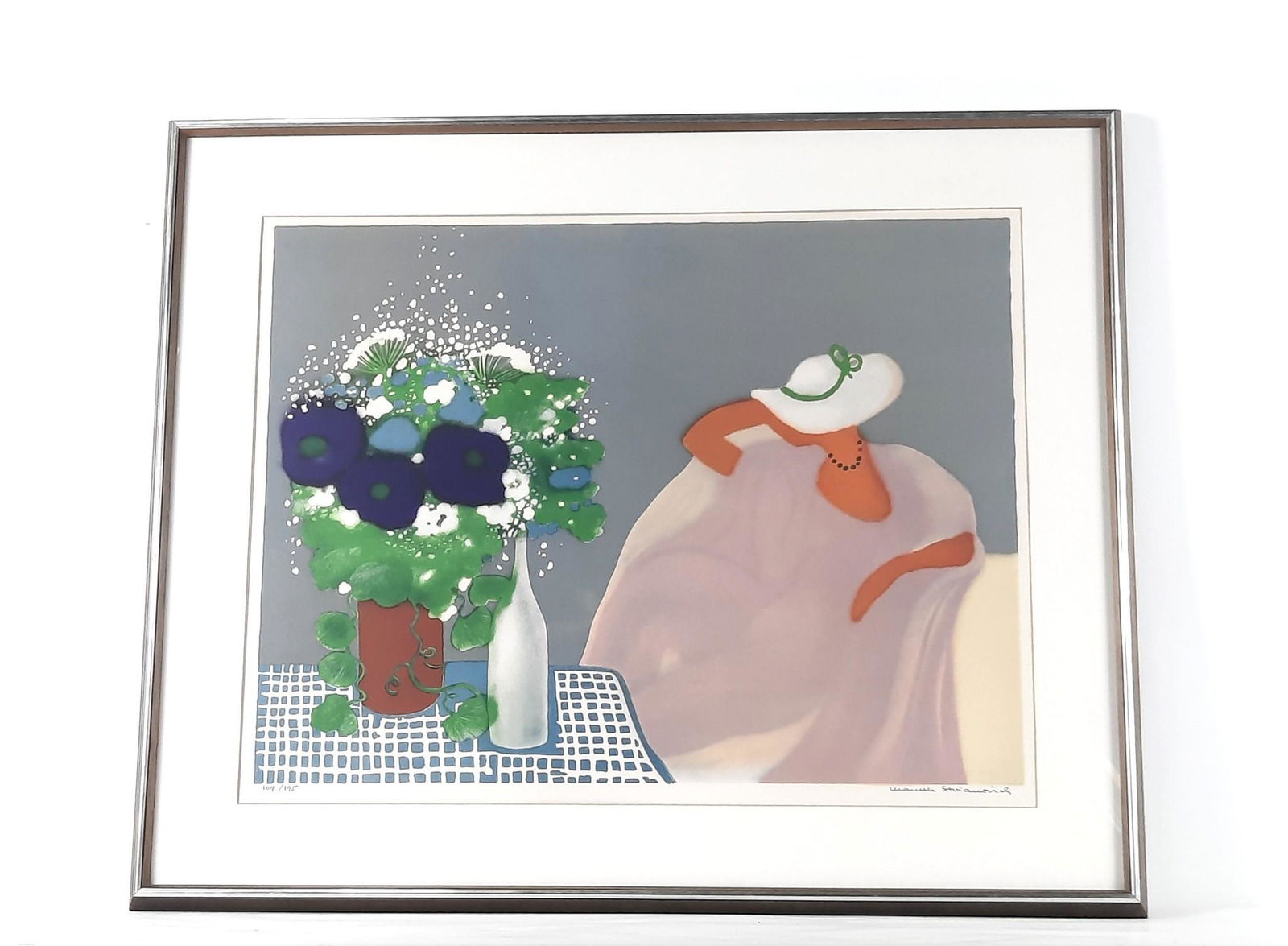 Marcelle Stoianovich Woman with Flowers Ltd Ed Print (1 of 3)