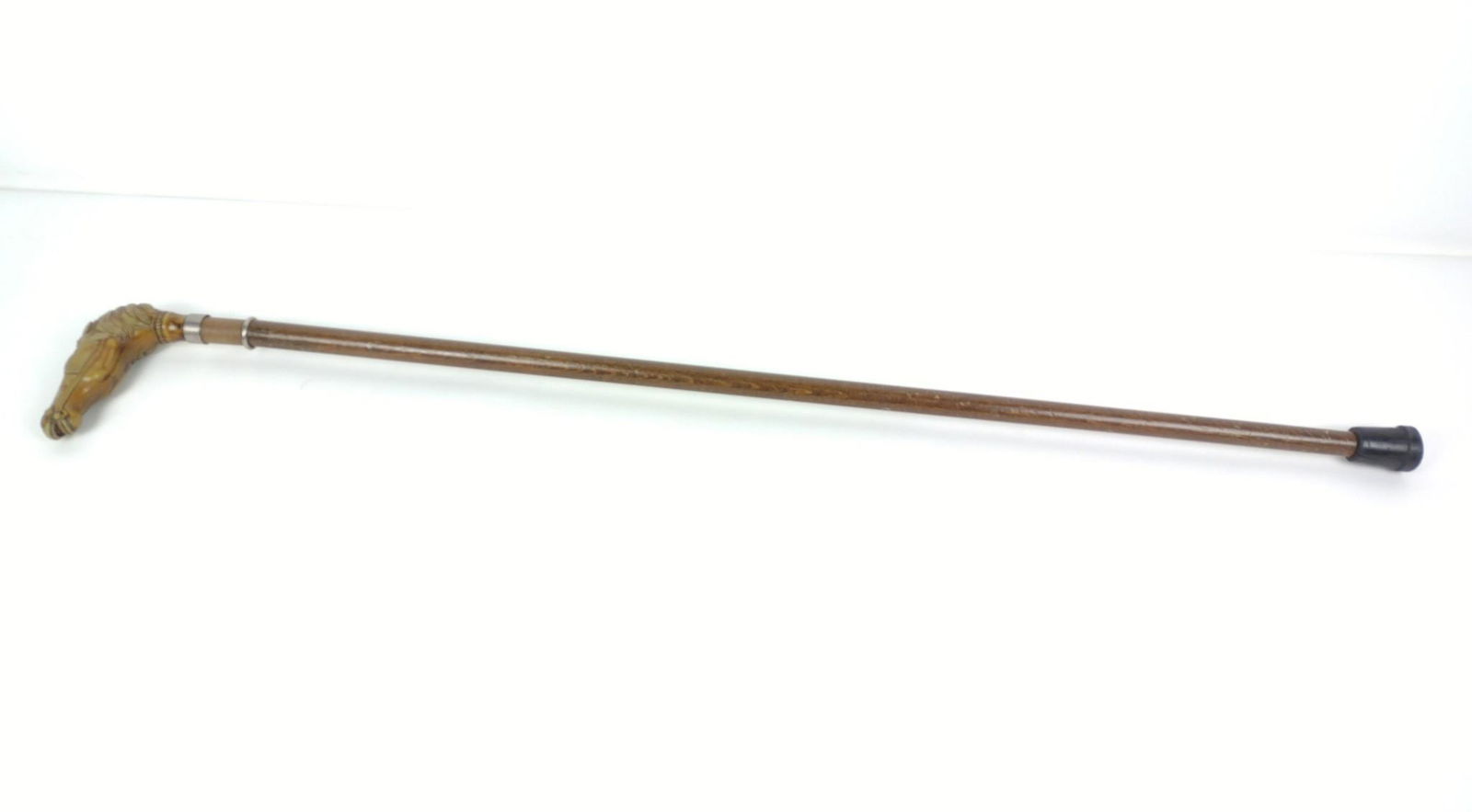 Cane With Carved Horse Head Handle (1 of 6)