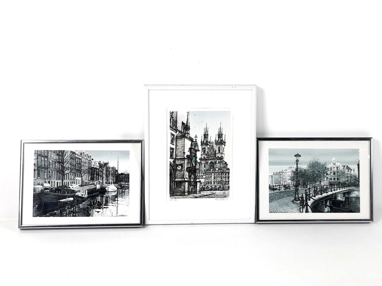 2 Amsterdam Prints and Cathedral Etching (1 of 5)