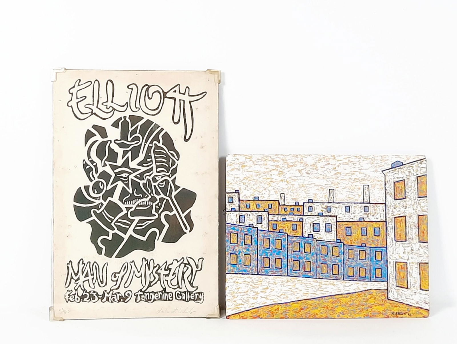 Richard Elliott Cityscape and Chales Schultz Tangerine Gallery Poster (1 of 4)