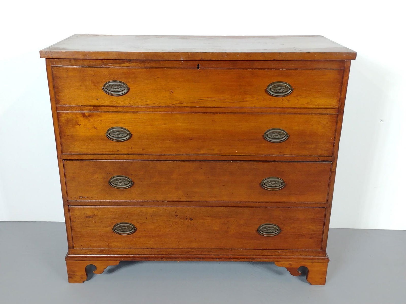 Antique Blanket Chest Over Two Drawers (1 of 7)