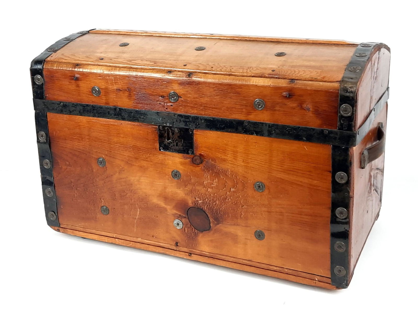 Small Trunk with Wood Handles (1 of 4)