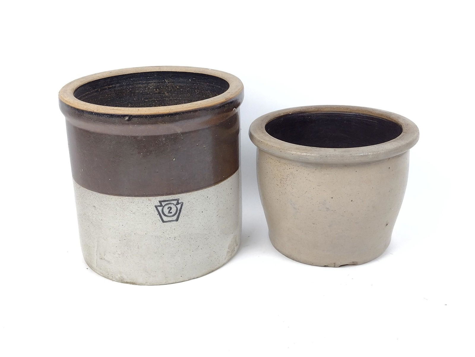 2 Stoneware Crocks incl Pfaltzgraff Keystone (1 of 3)