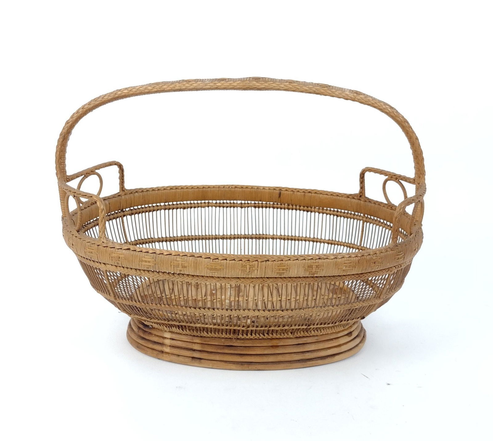 Japanese Bamboo Woven Basket (1 of 2)